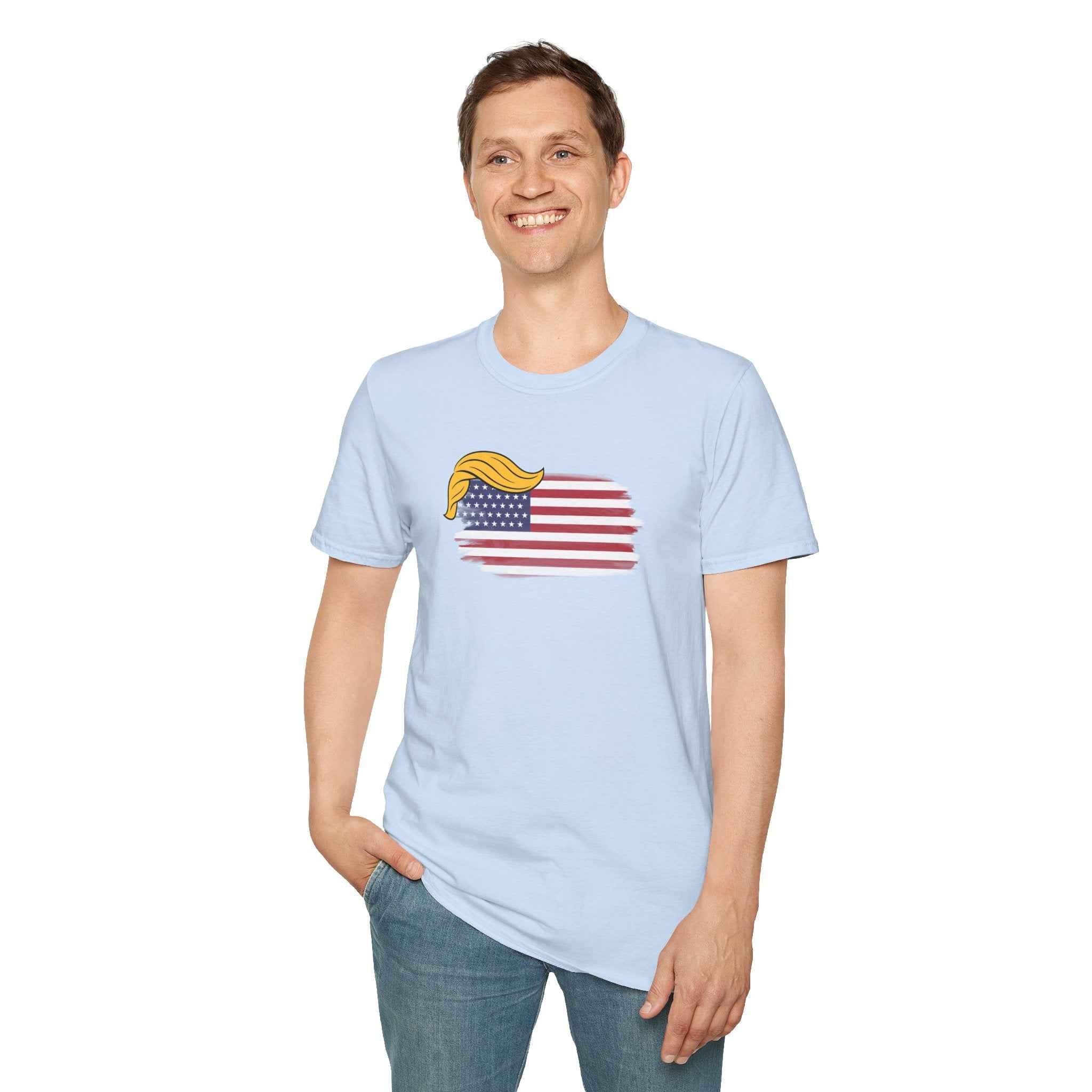 Swoop & Stripes Parody Tee – Unisex Soft Cotton T-Shirt