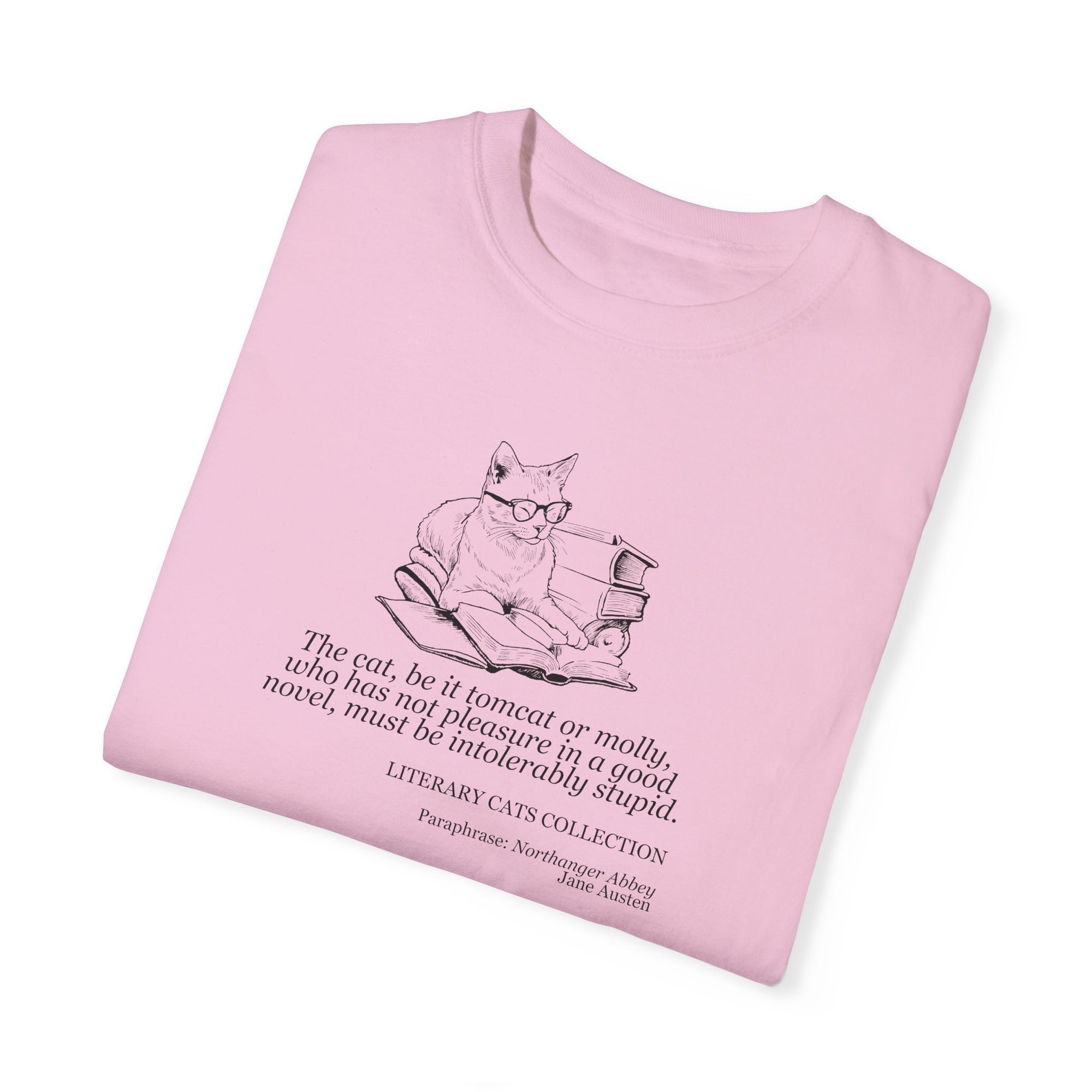 Literary Cat Unisex T-Shirt - Northanger Abbey