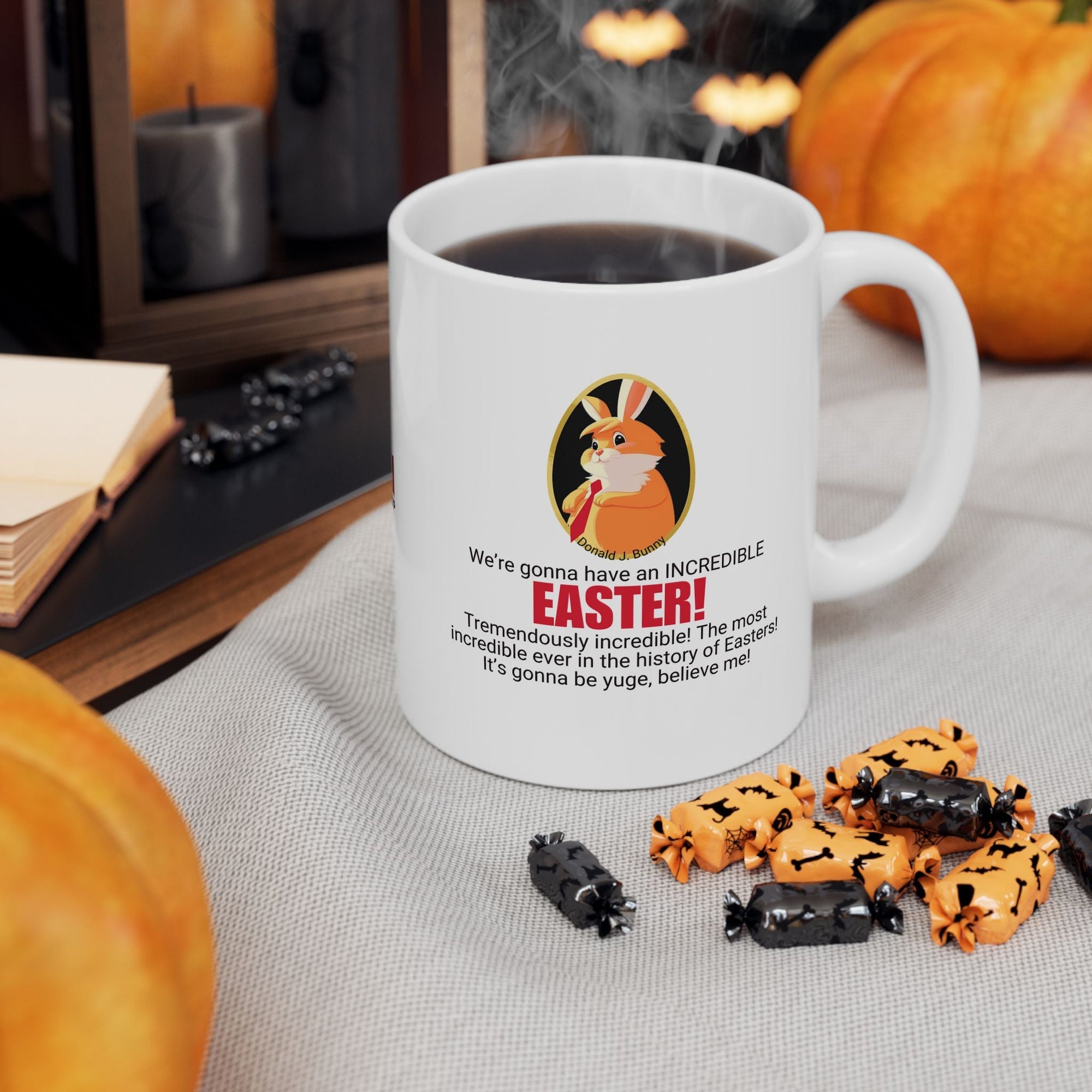 Funny Easter Ceramic Mug - Perfect Gift for Trump Lovers Printify