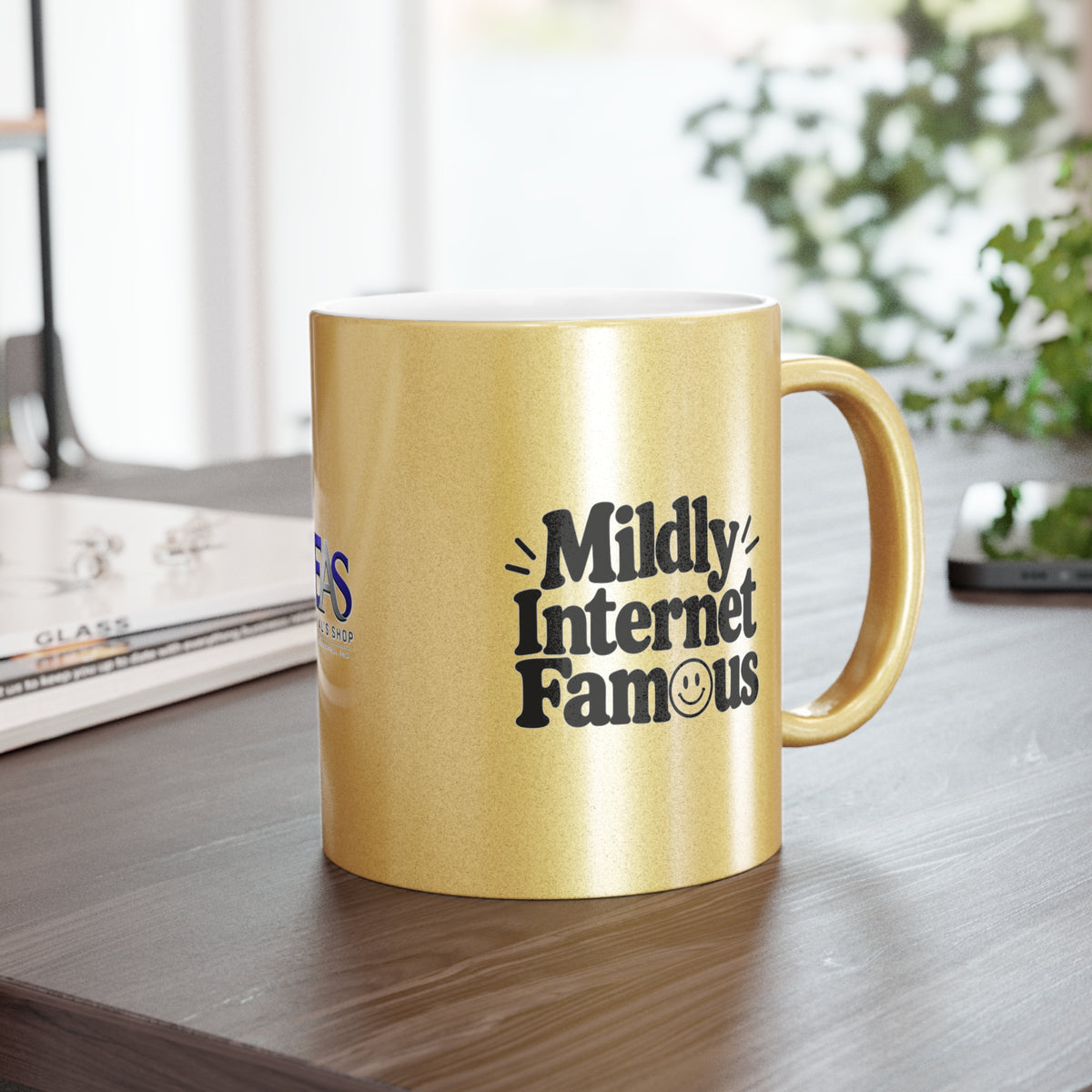 Mildly Internet Famous Metallic Mug | Gold or Silver Creator Coffee Cup