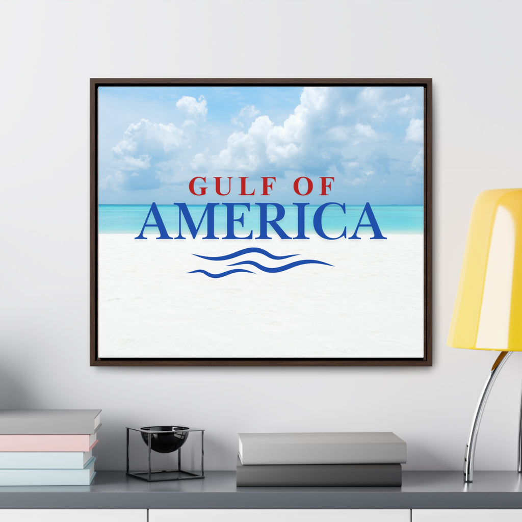 American Gulf Canvas Wrap - Coastal Wall Art for Beach Lovers