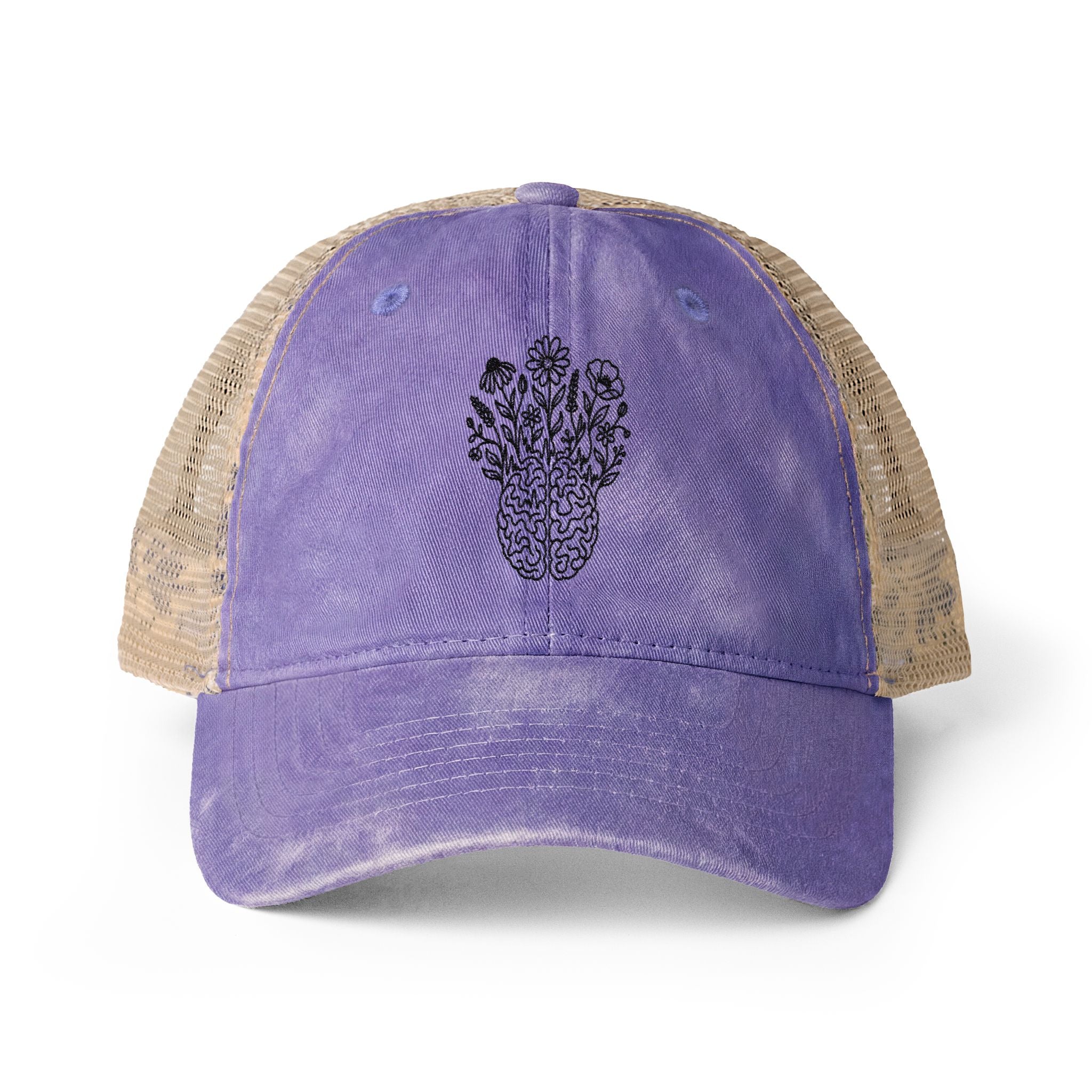 Electric Wildflower Epilepsy Awareness Ponytail Trucker Hat