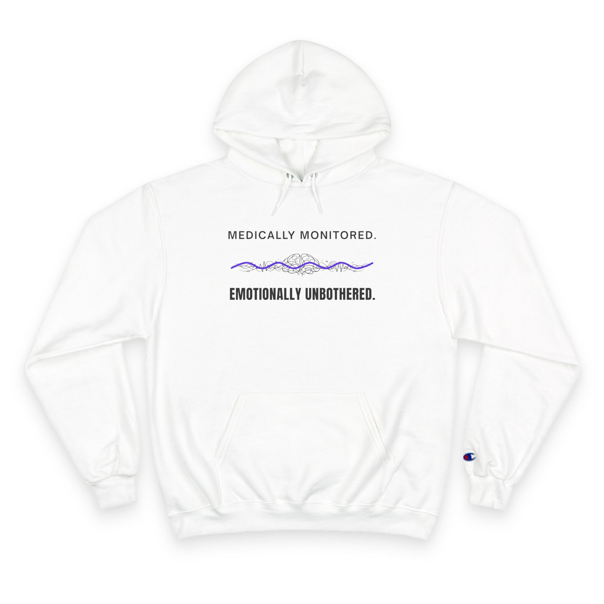 Medically Monitored. Emotionally Unbothered. – Champion Epilepsy Awareness Hoodie