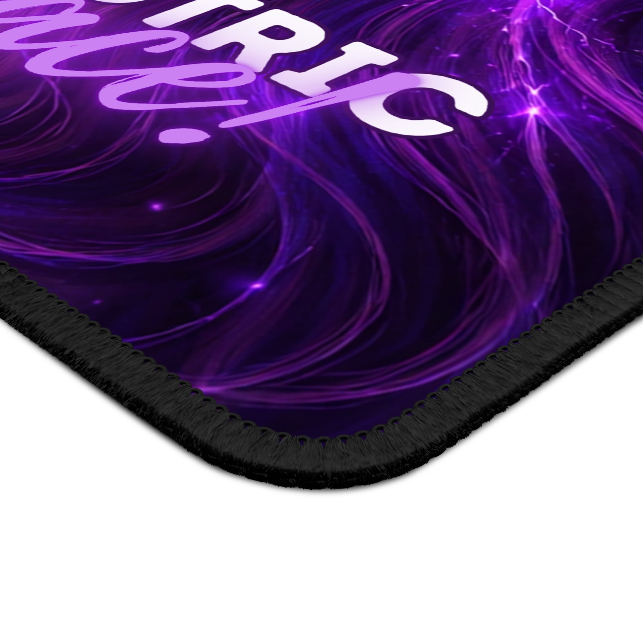 Electric Grace Mouse Pad – Purple Energy Art Desk Accessory