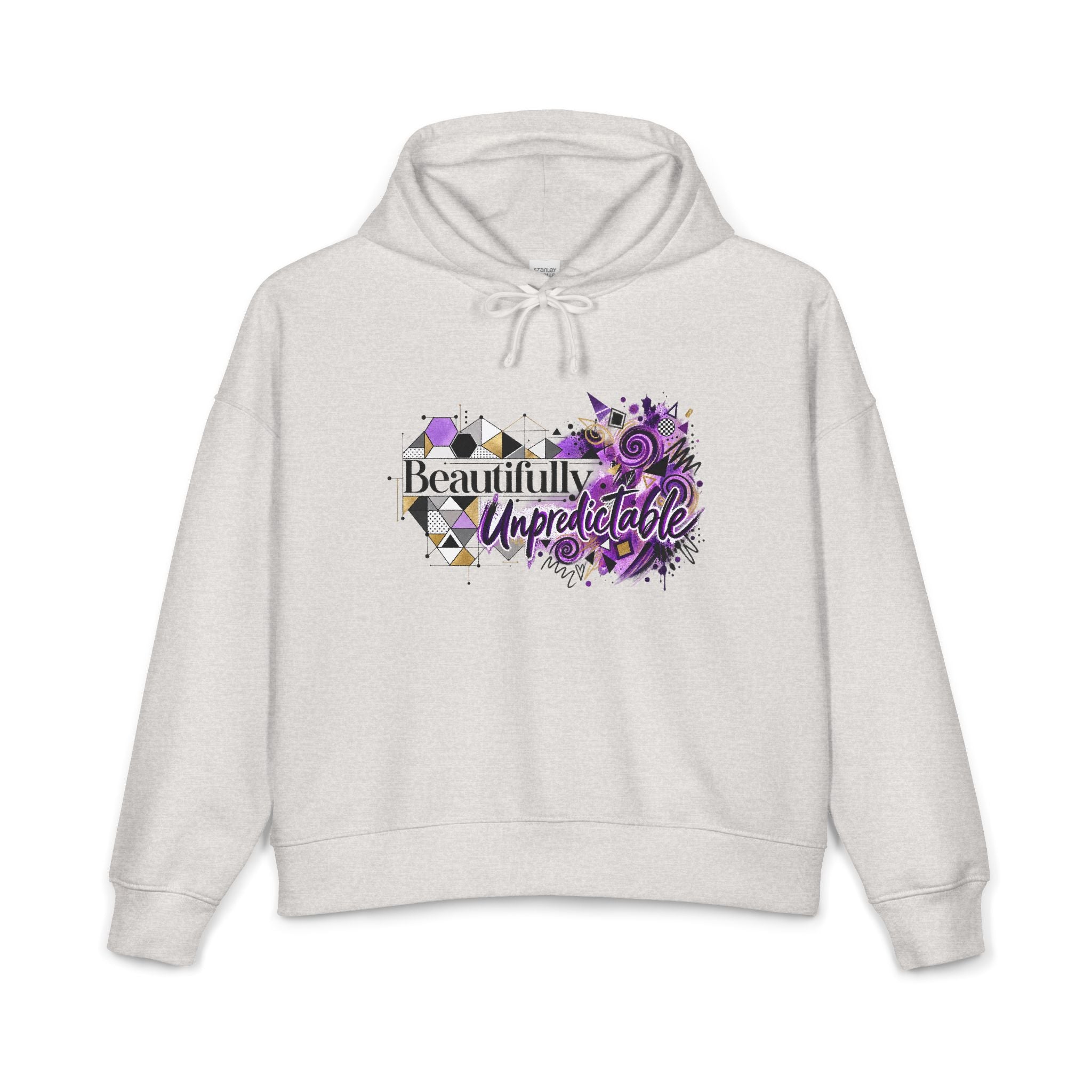 Beautifully Unpredictable Epilepsy Awareness Organic Cotton Hoodie