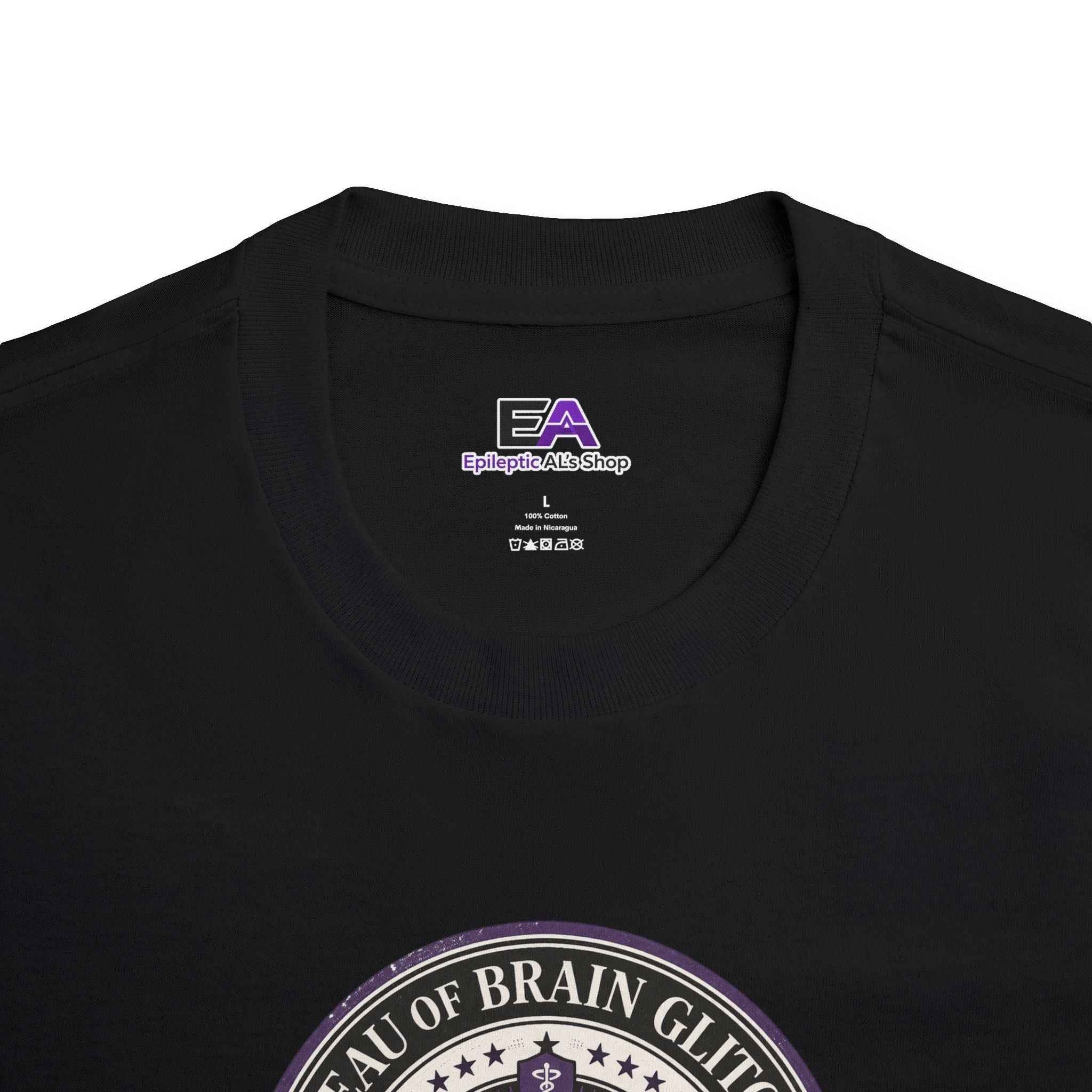 Bureau of Brain Glitches Tee – Power Surges Likely – Epilepsy Awareness Shirt