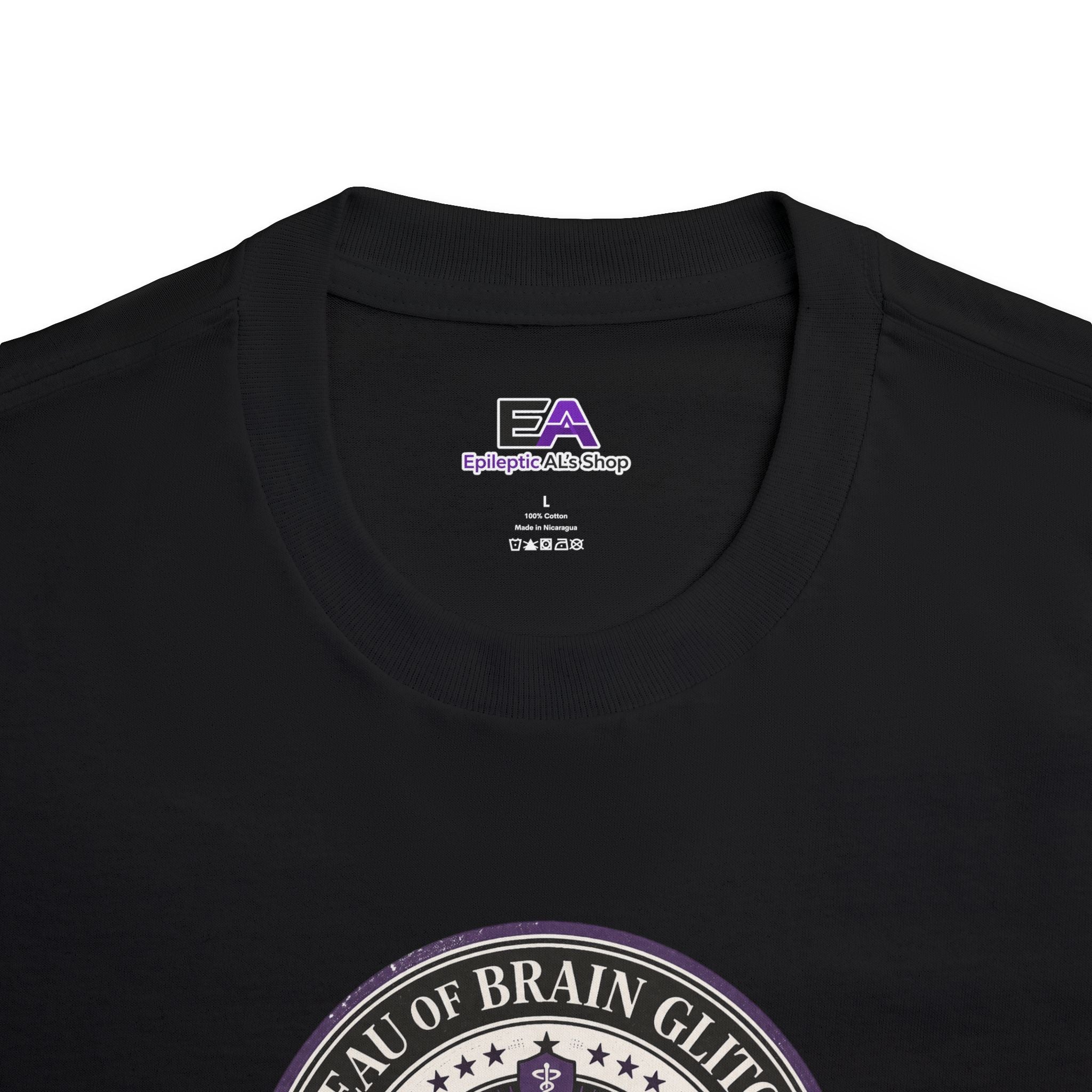 Bureau of Brain Glitches Tee – Power Surges Likely – Epilepsy Awareness Shirt