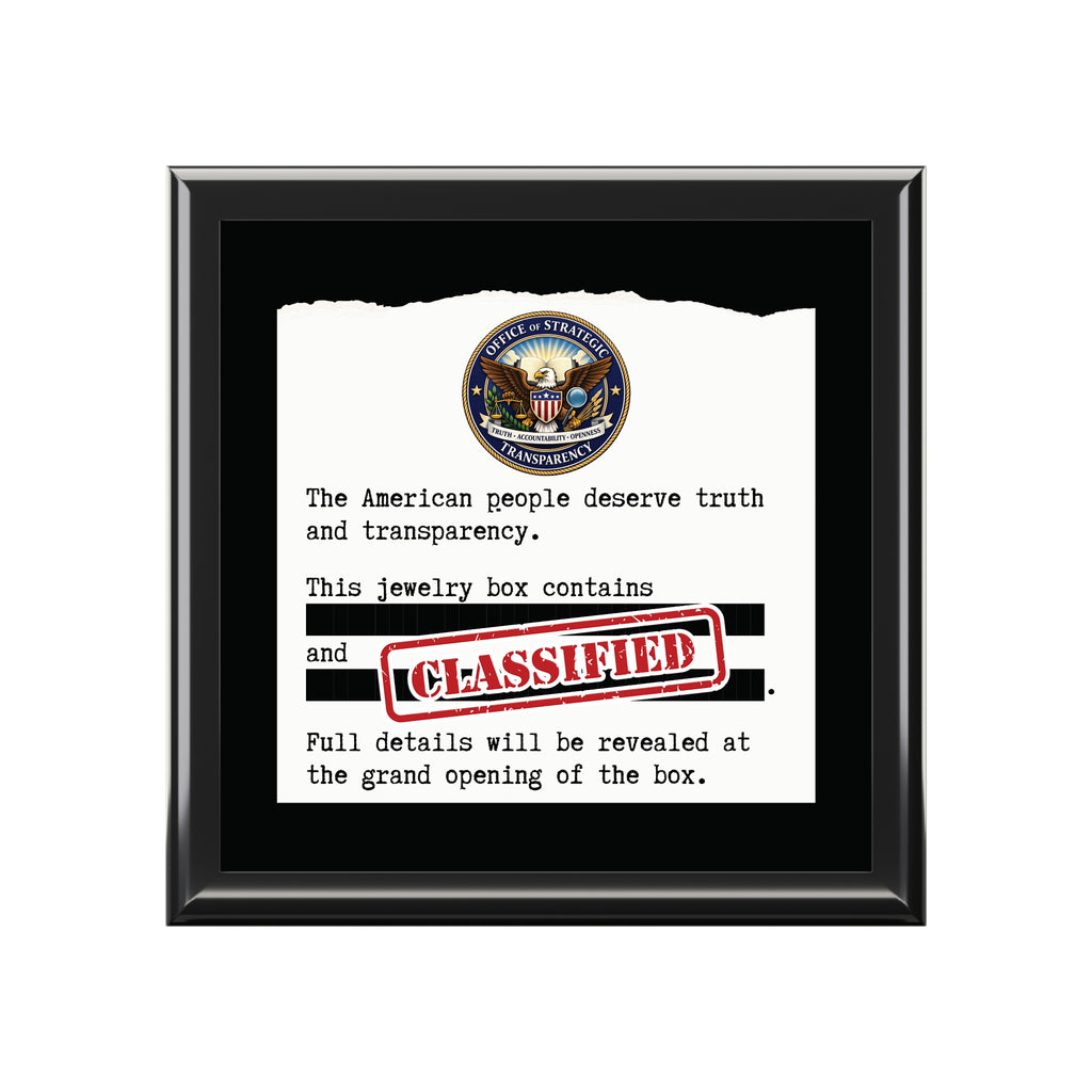 CLASSIFIED — Redacted Memo Keepsake Box