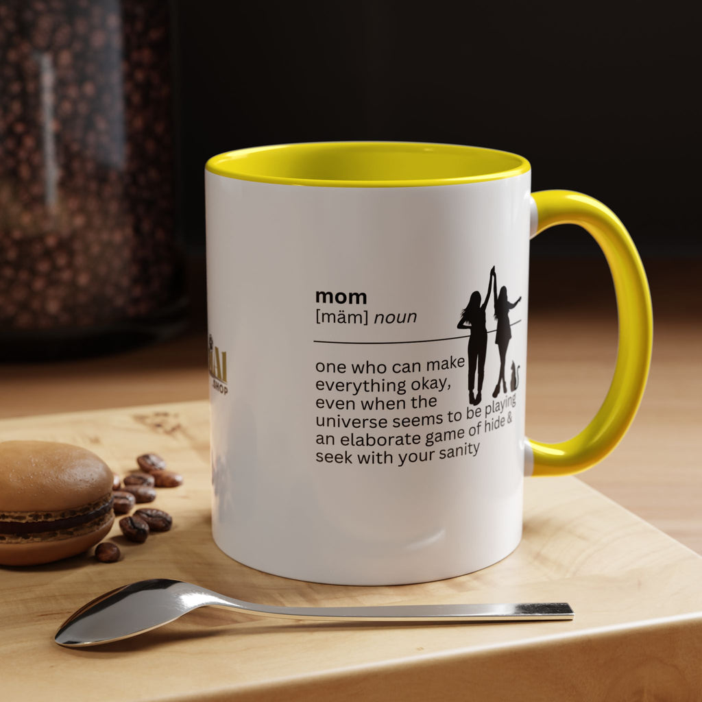 Mom Okay Accent Coffee Mug - Perfect Gift for Moms