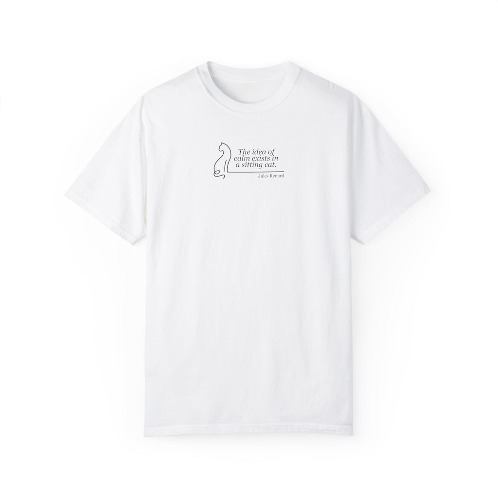Inspirational Unisex Garment-Dyed T-shirt - 'The Idea of Comfort' Design