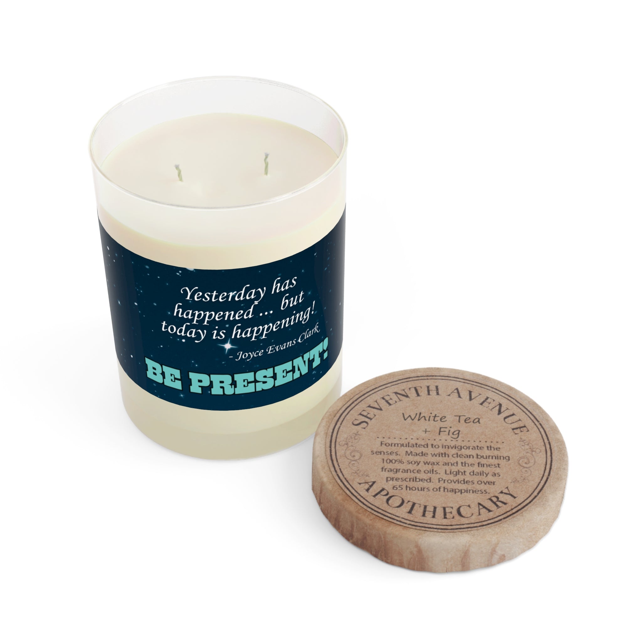 Photo depicting the ​Happening Scented Candle - Full Glass, 11oz from EpiAl's Shop.
