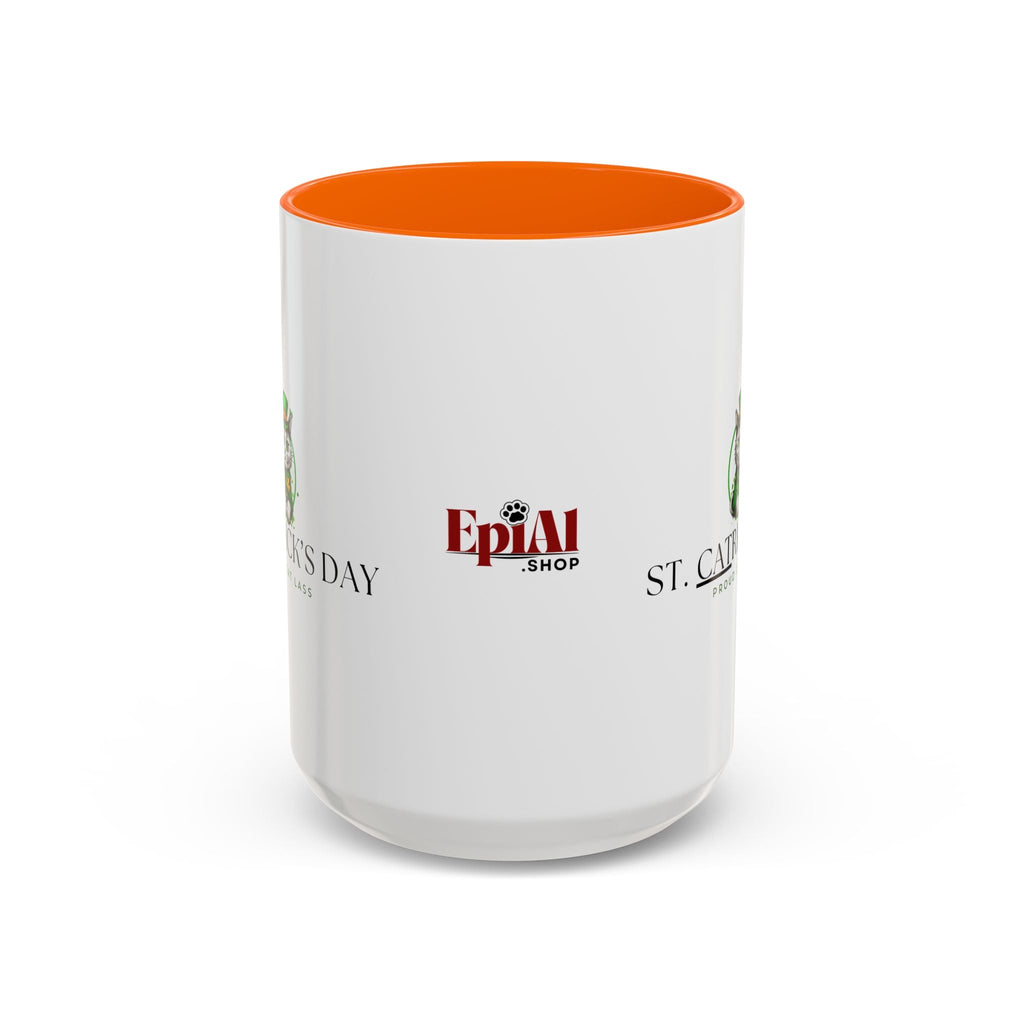 St. Patrick's Day Cat Coffee Mug - Proud Cat Lass Design Printify