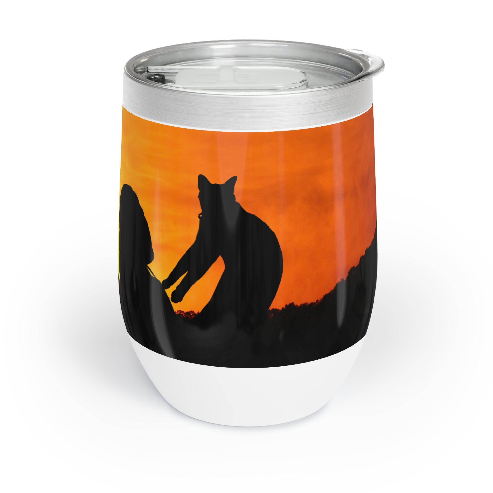 Photo depicting the ​Cat Lady Strong Chill Wine Tumbler from EpiAl's Shop.