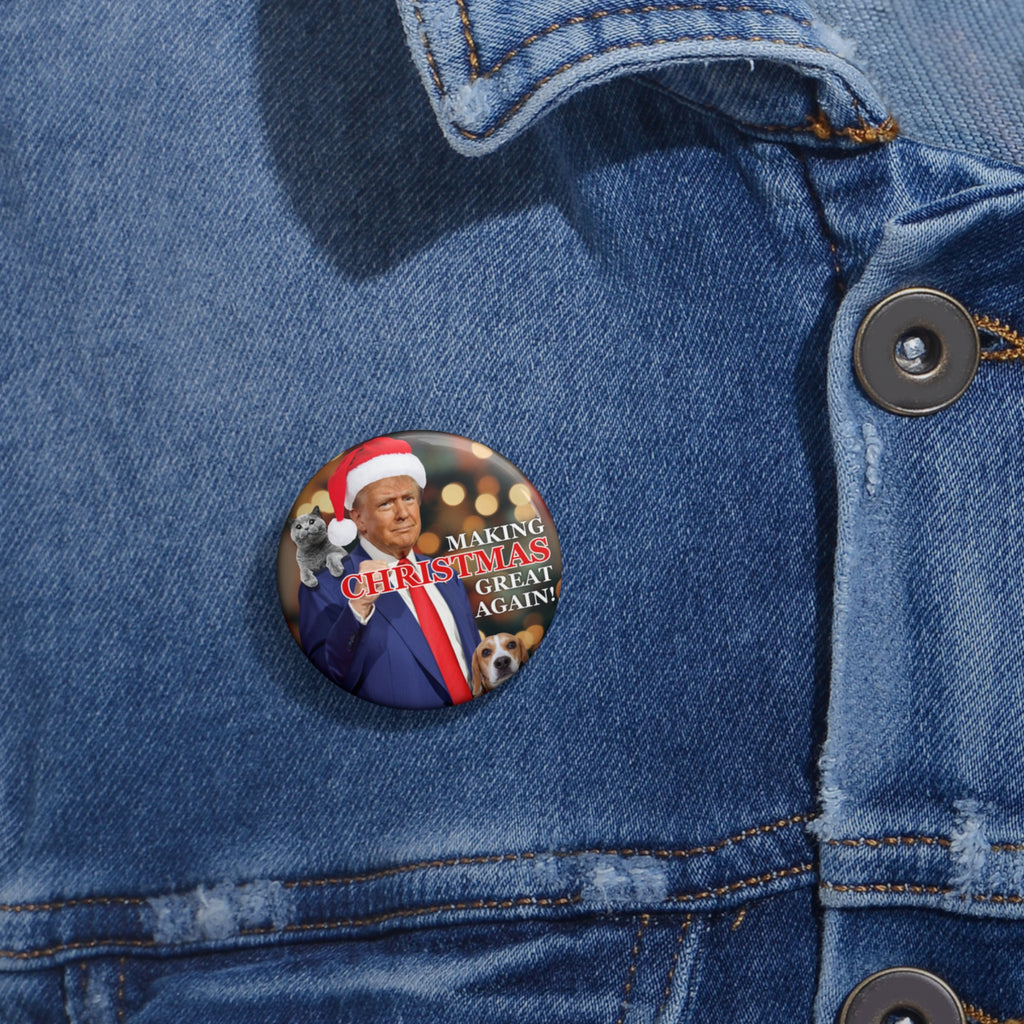 Making Christmas Great Again Pin Buttons