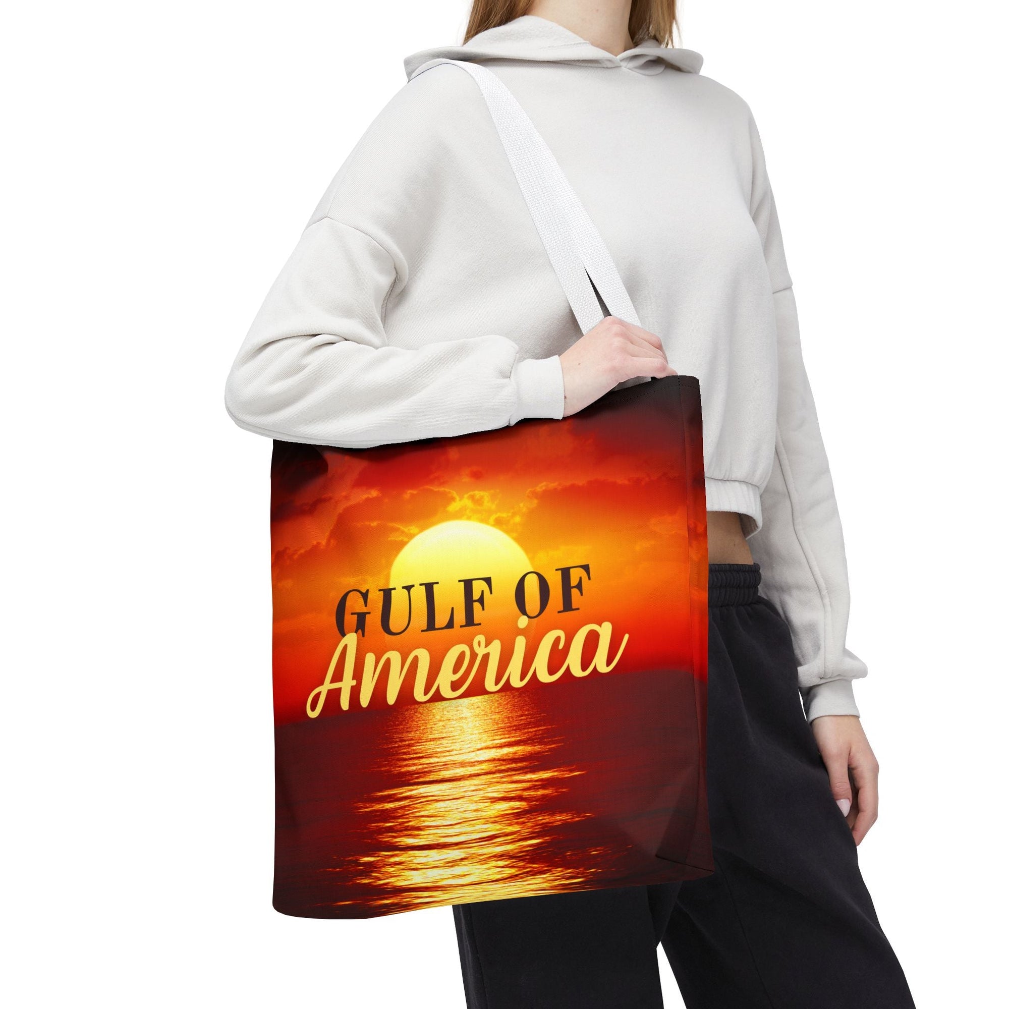 Gulf of America Sunset Tote Bag - Chic Beach Accessory Printify