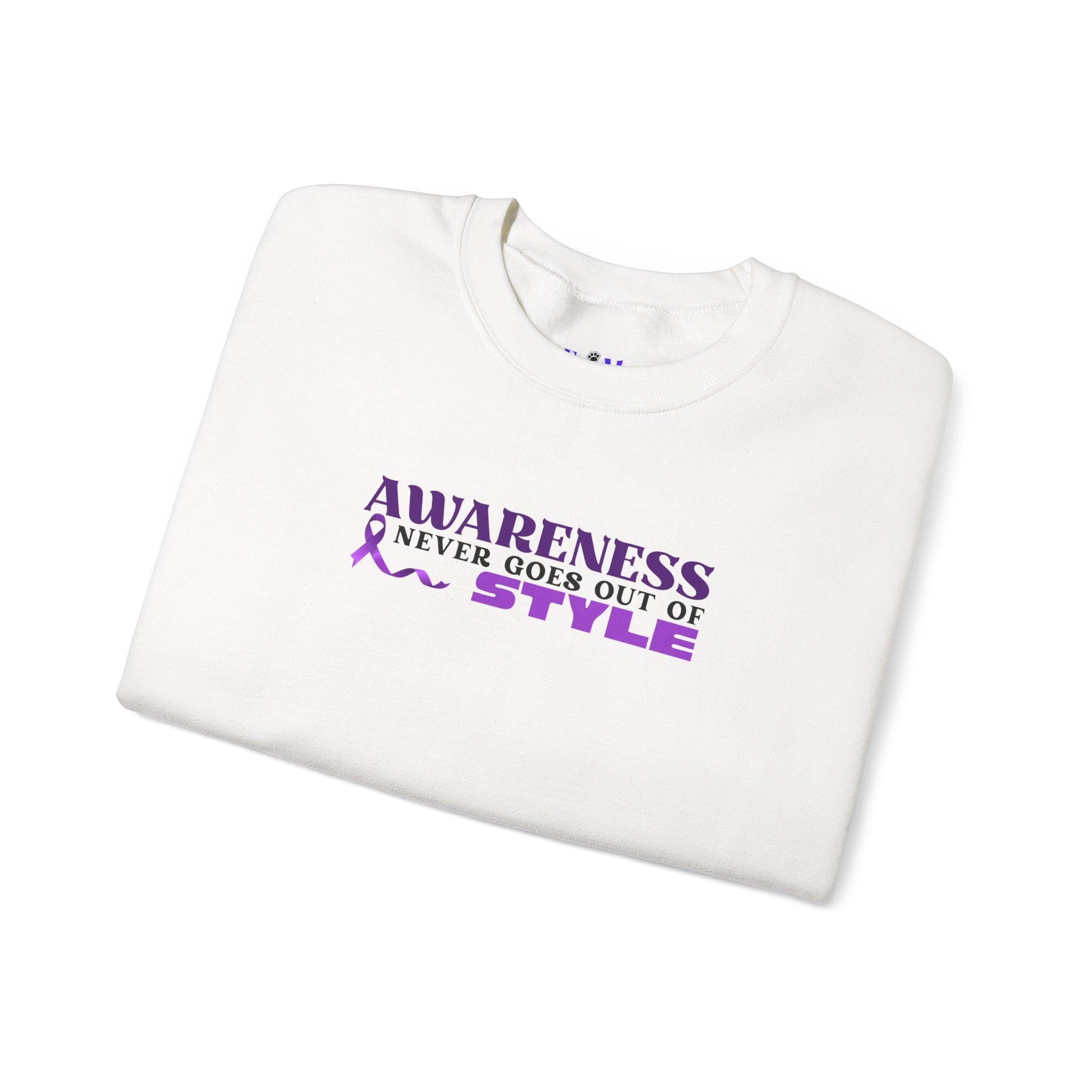 “Awareness Never Goes Out of Style” Embroidered Sweatshirt
