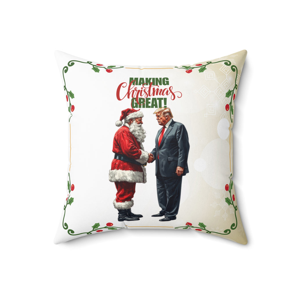 Making Christmas Great Decorative Pillow, Home Decor