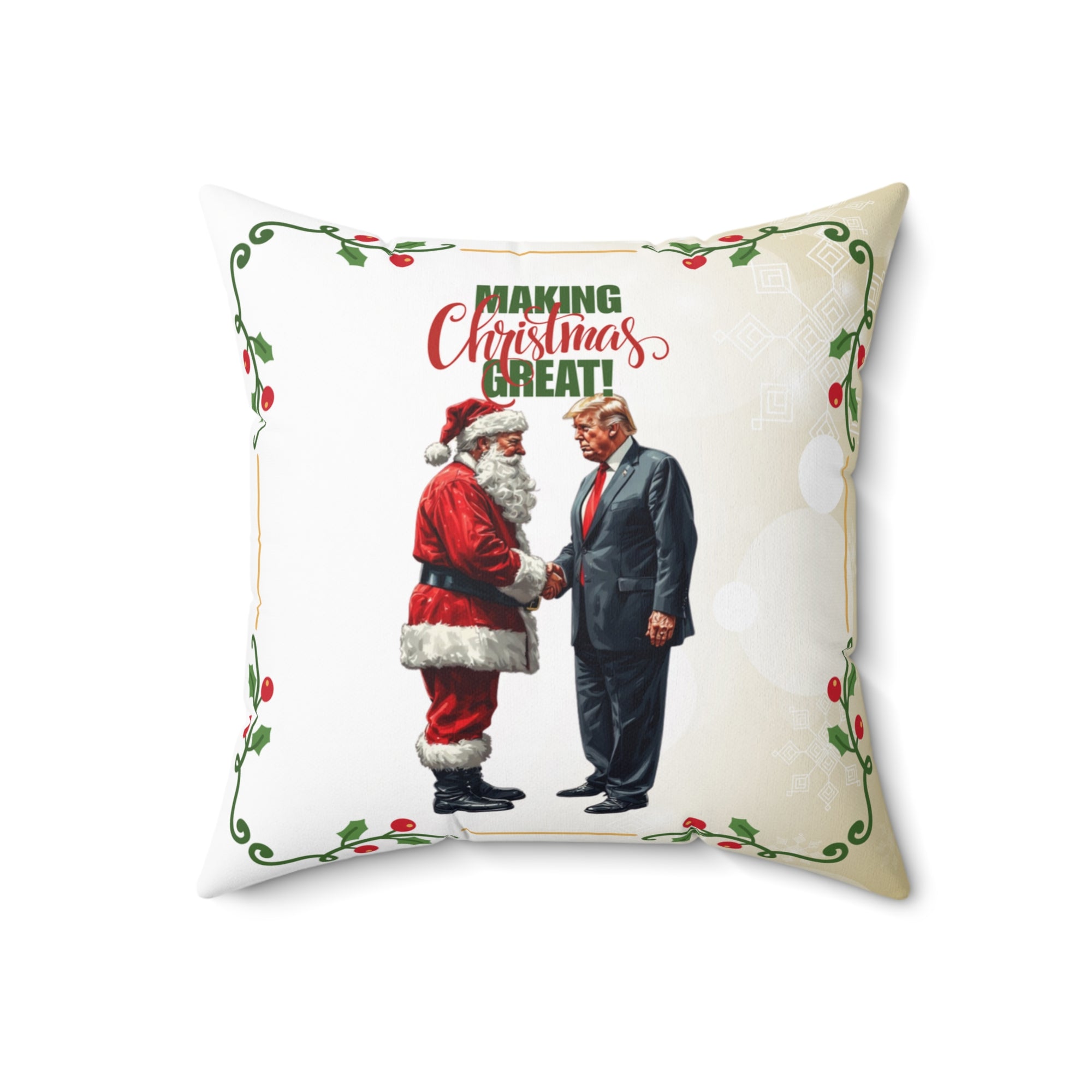 Making Christmas Great Decorative Pillow, Home Decor