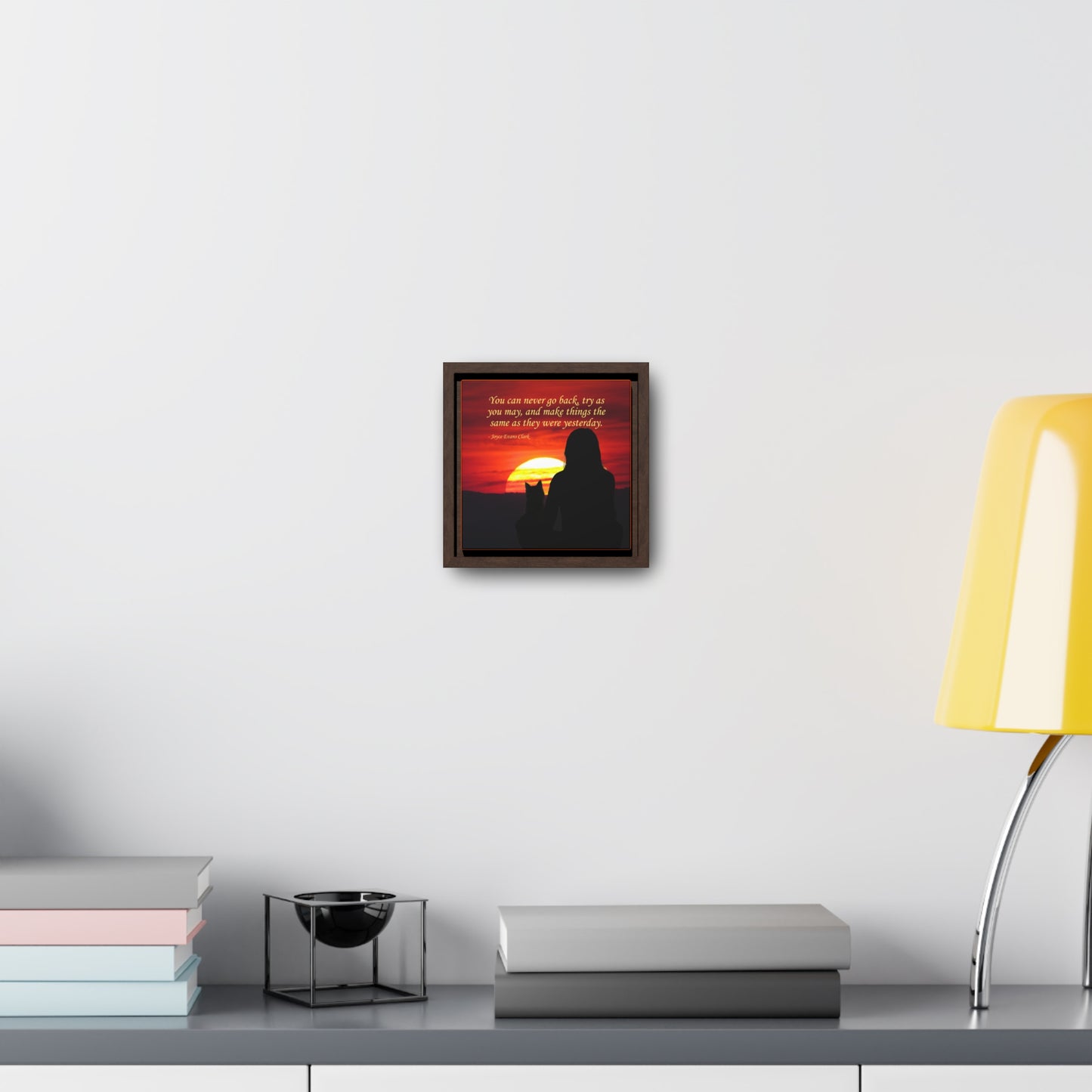 Try As You May Gallery Canvas Wraps, Square Frame