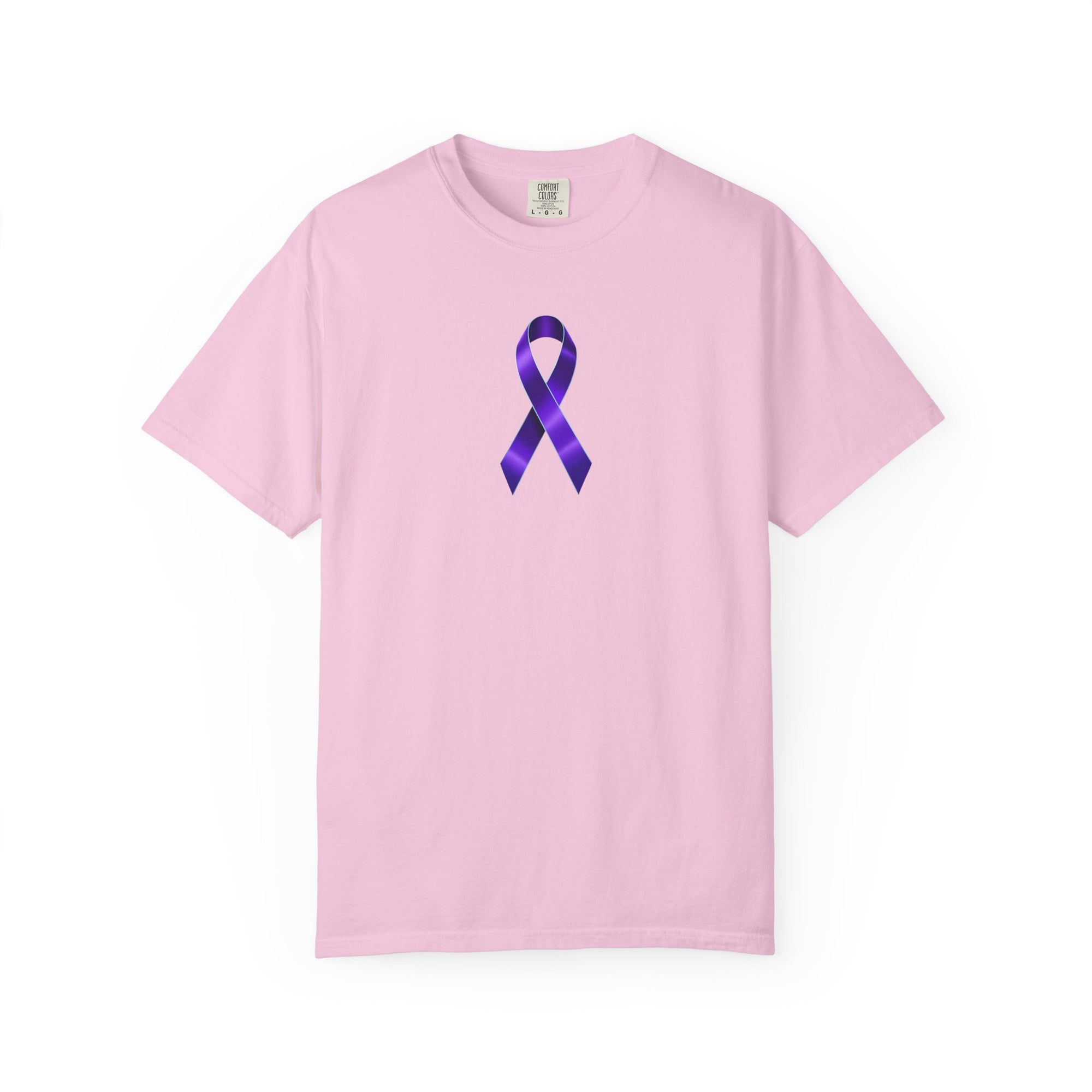 Solitary Purple Ribbon Awareness T-Shirt
