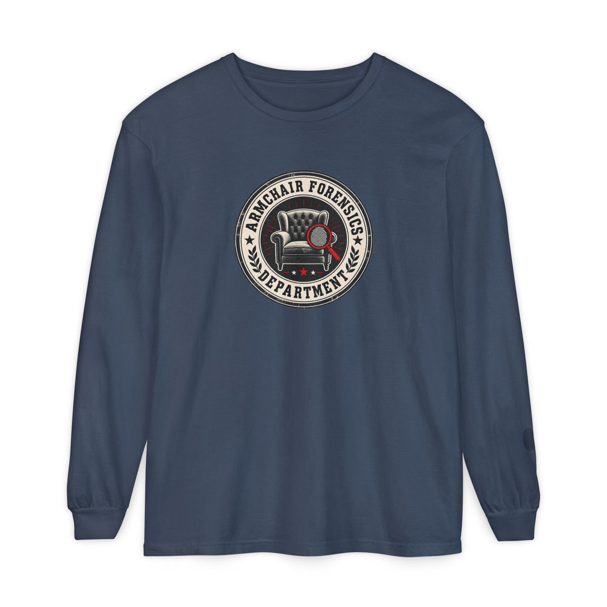 Armchair Forensics Department Long Sleeve Shirt | True Crime Investigator Tee