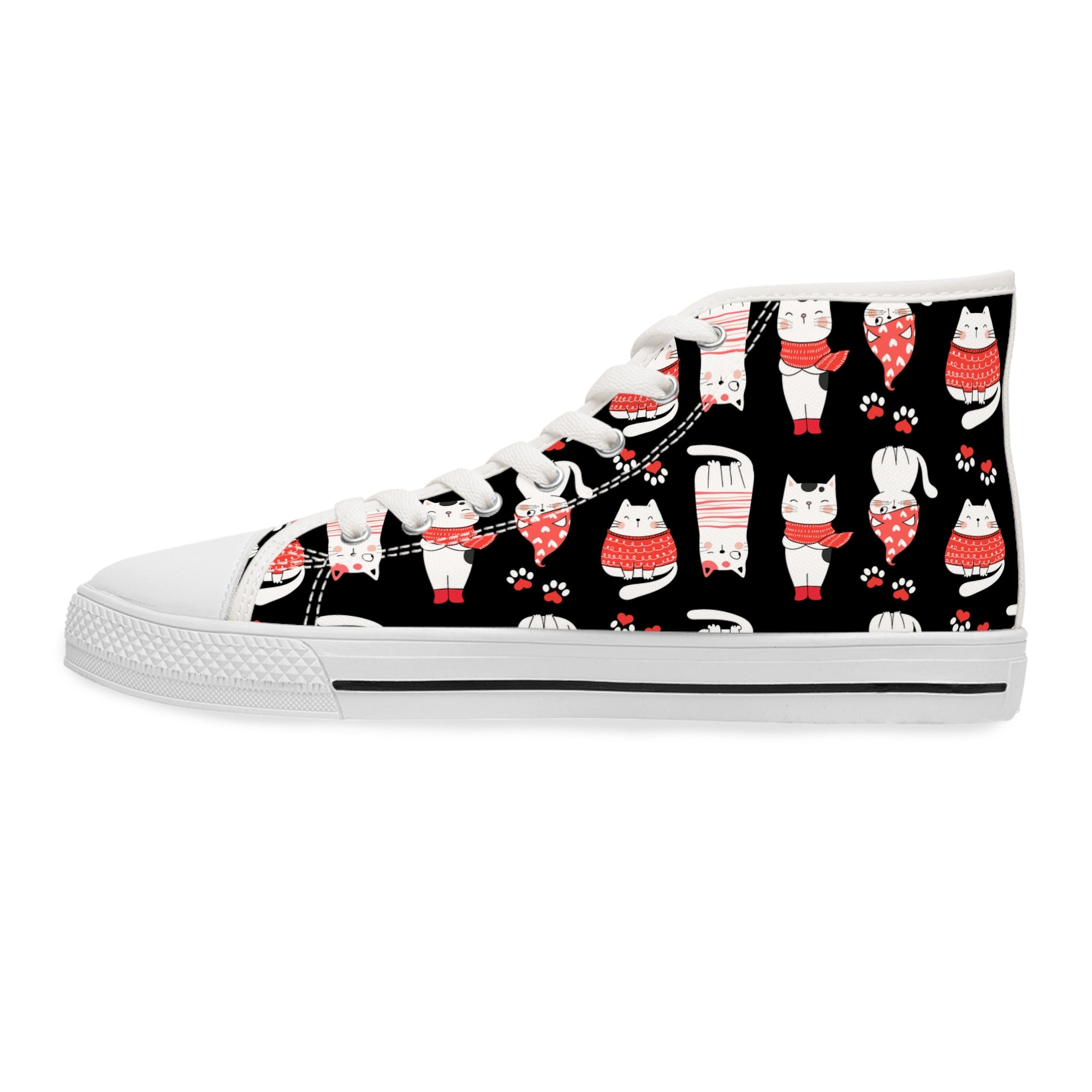 Winter Cats Women's High Top Sneakers