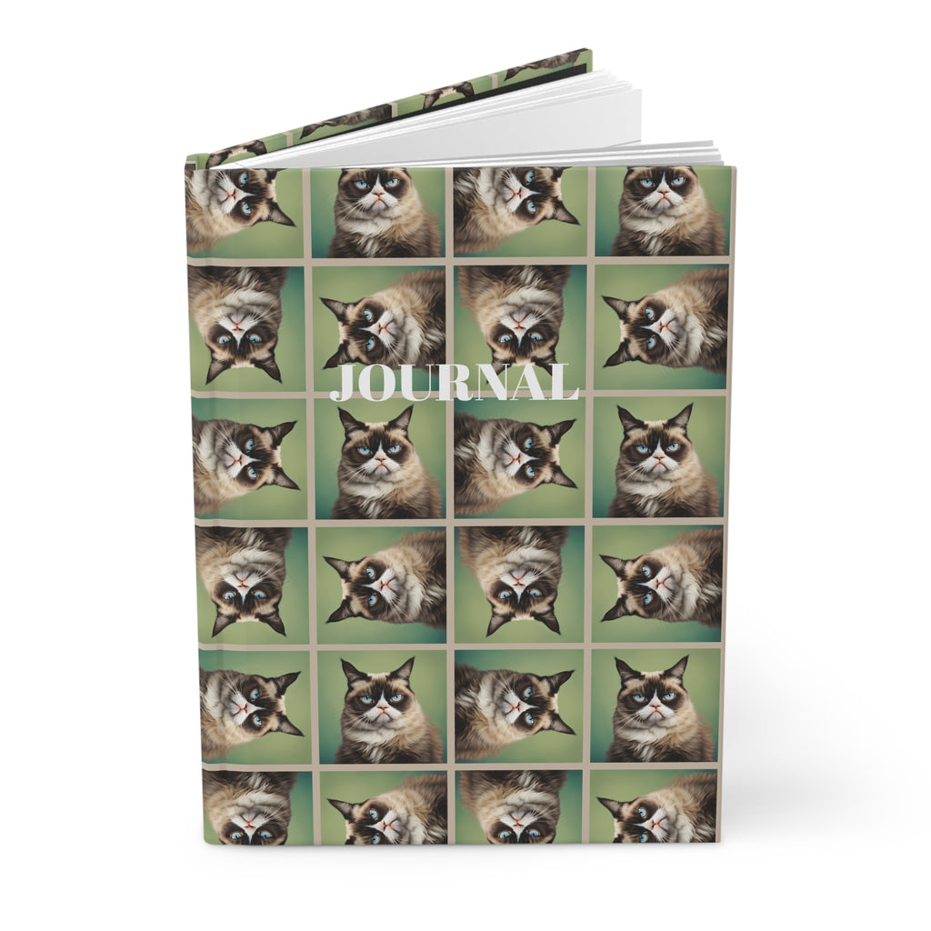 Irritable Cat Hardcover Journal - Perfect for Pet Lovers & Journal Enthusiasts