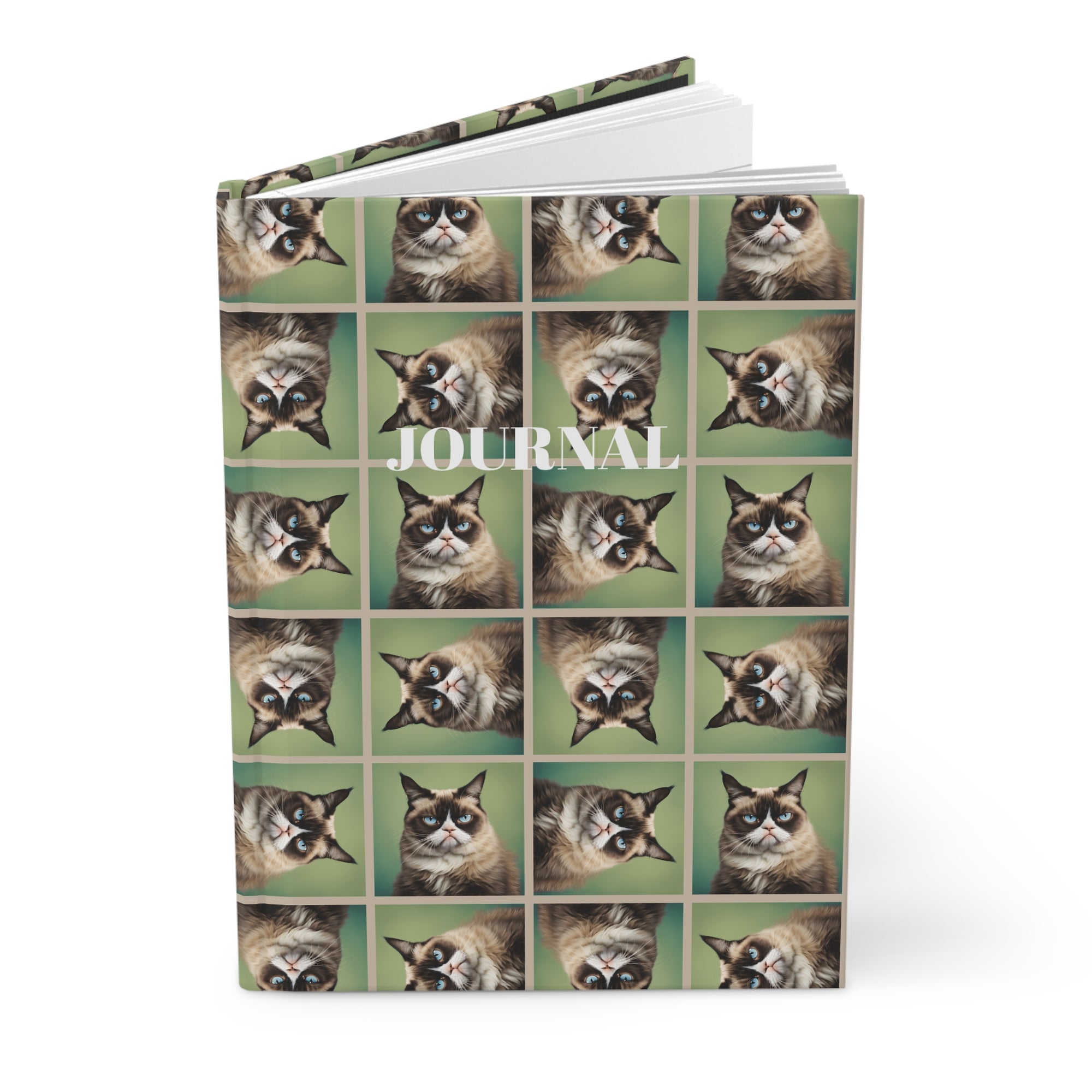 Irritable Cat Hardcover Journal - Perfect for Pet Lovers & Journal Enthusiasts