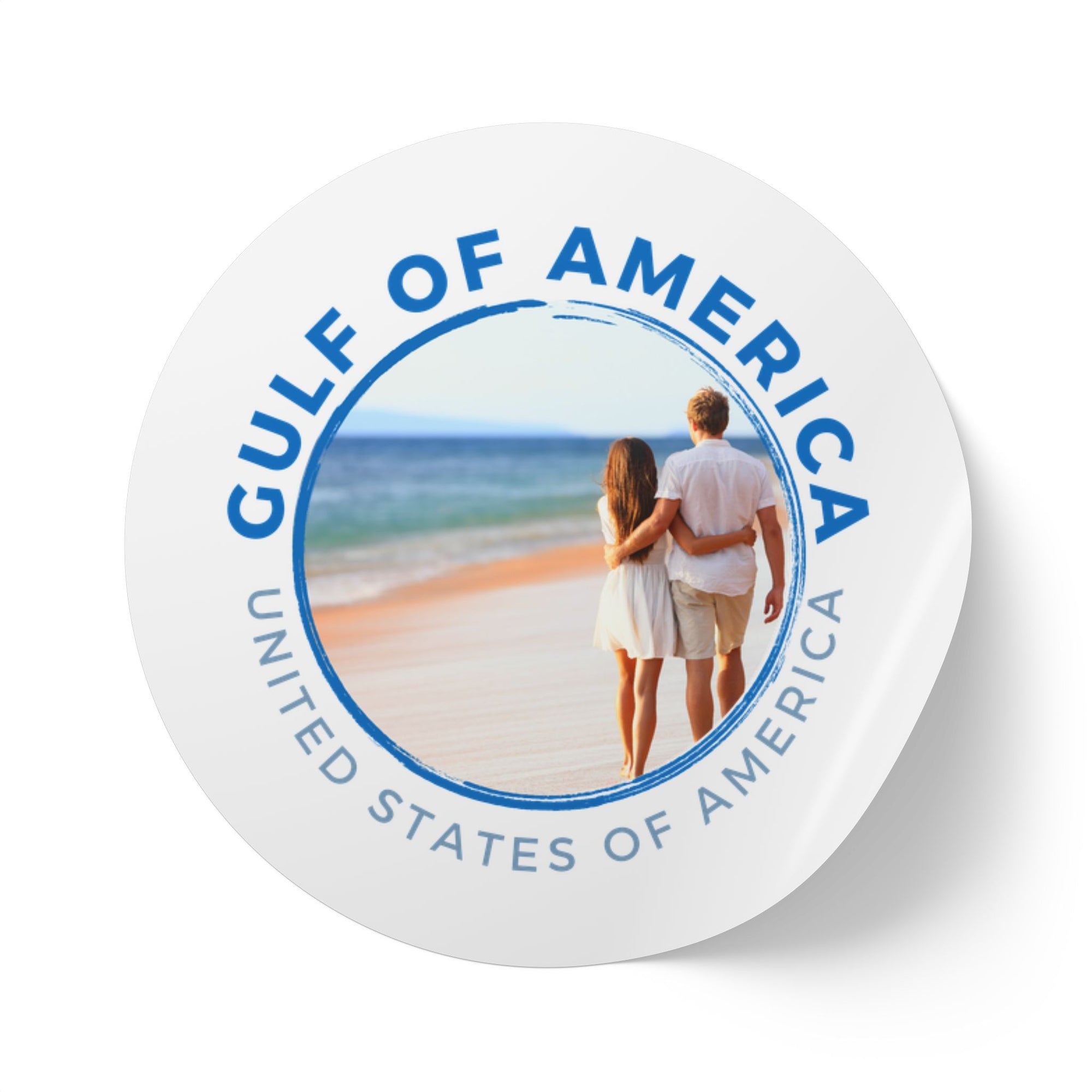 American Gulf Round Sticker Labels