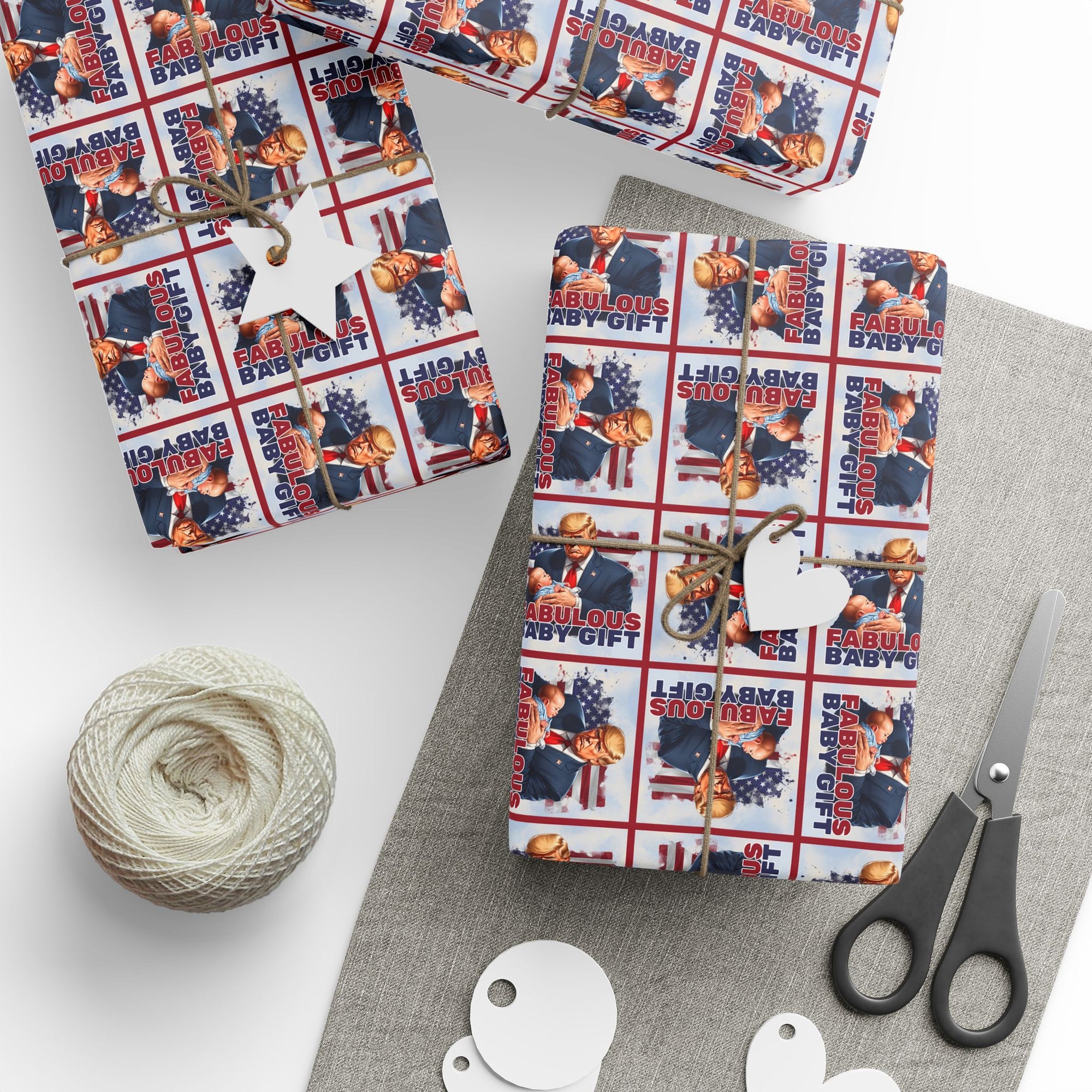 Trump Fabulous Baby Gift Wrapping Paper