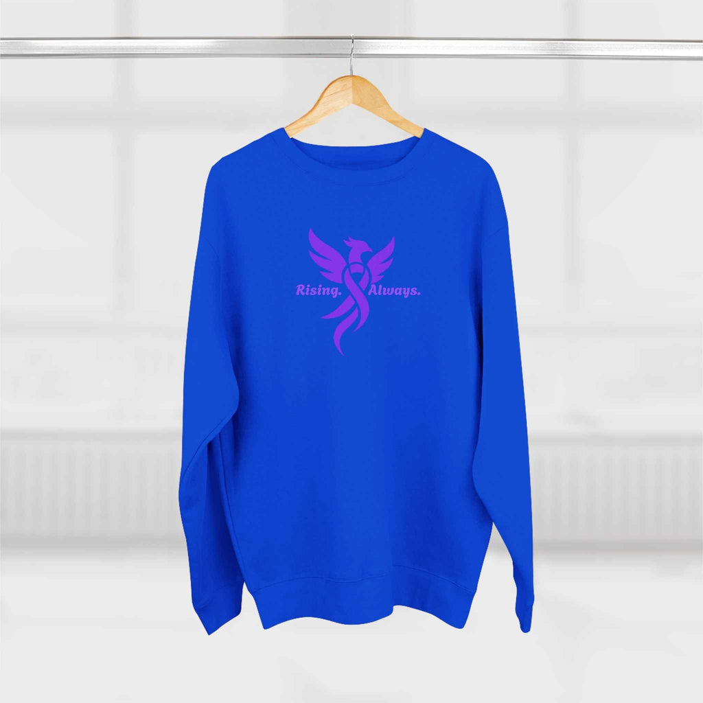 Rising Always Epilepsy Awareness Phoenix Ribbon Sweatshirt
