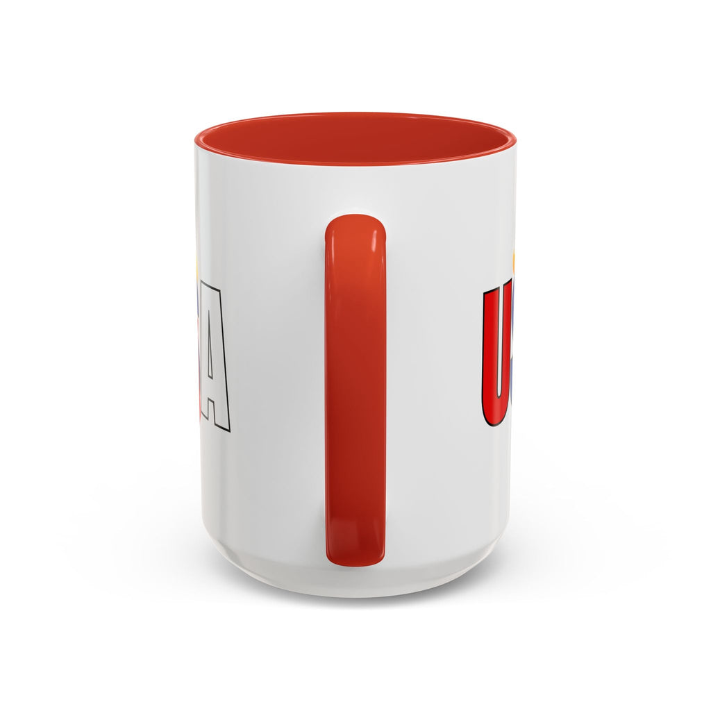 Trump USA Accent Coffee Mug Printify