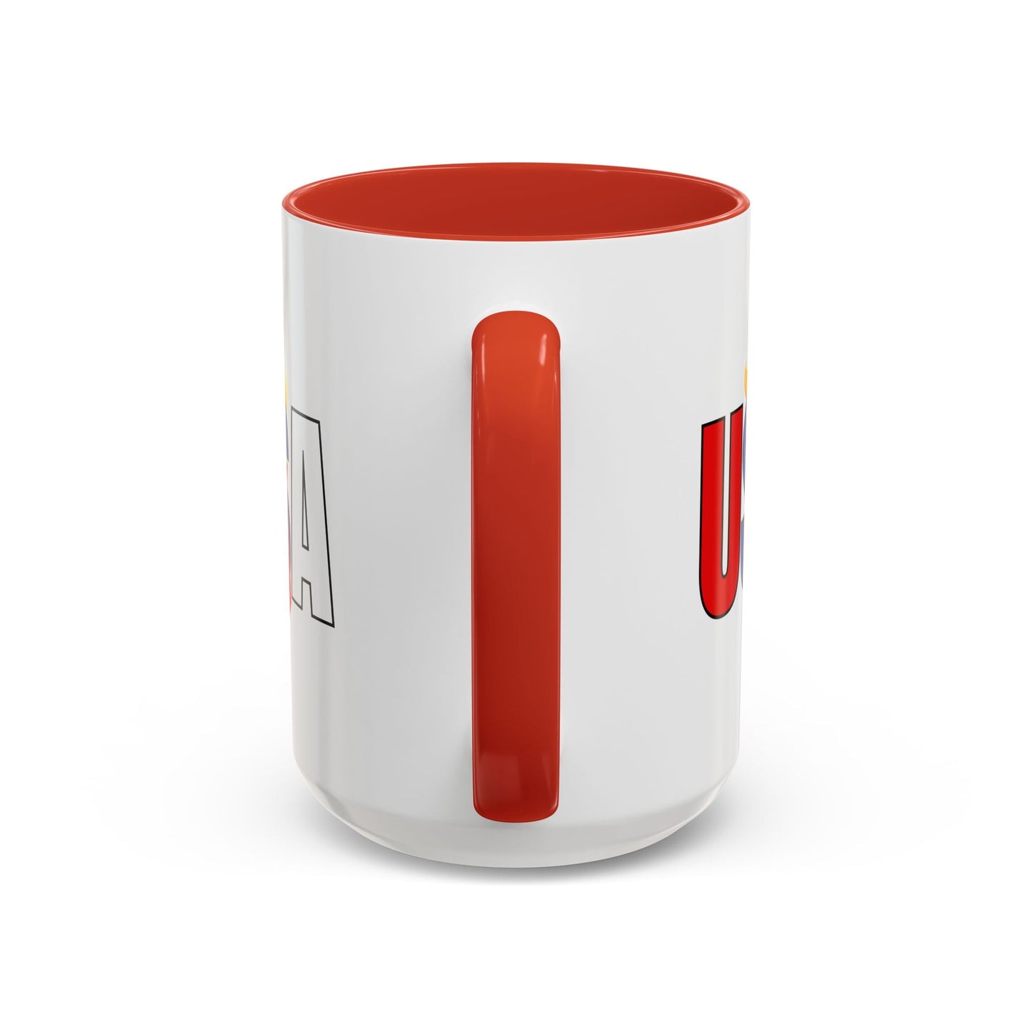 Trump USA Accent Coffee Mug Printify