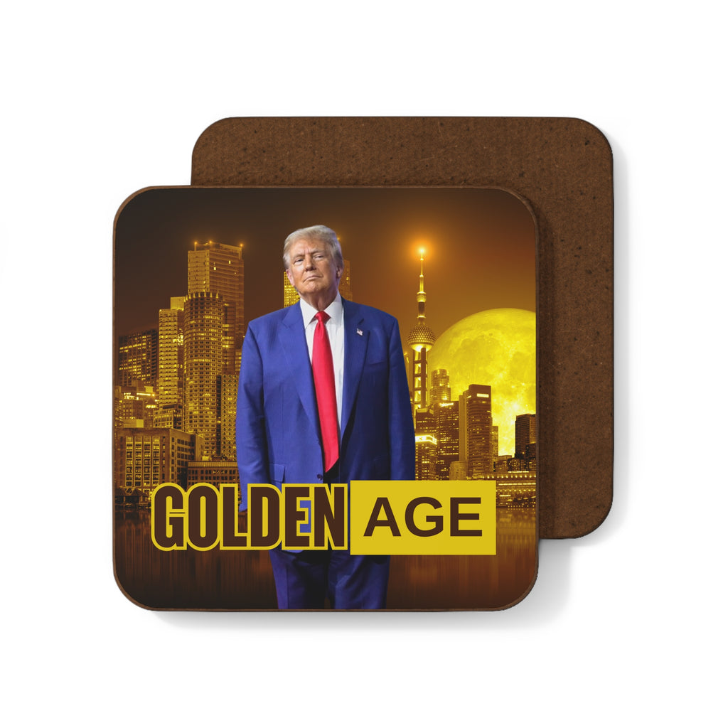 Trump Golden Age Hardboard Back Coaster