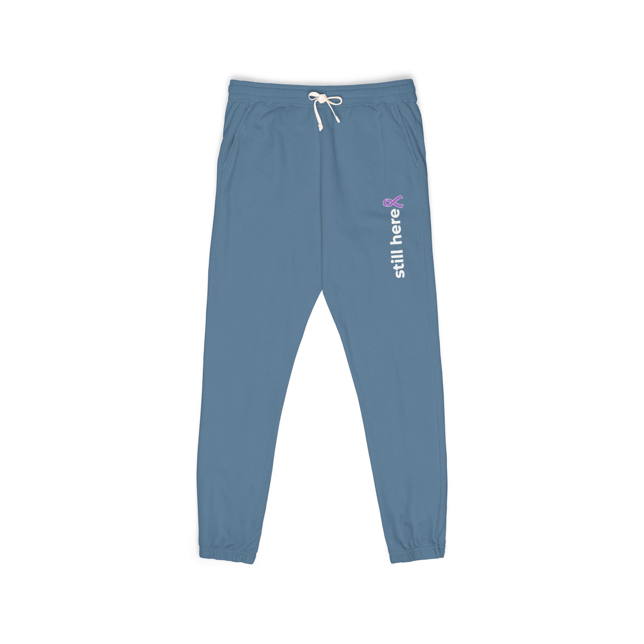 Still Here – Unisex Garment-Dyed Fleece Sweatpants