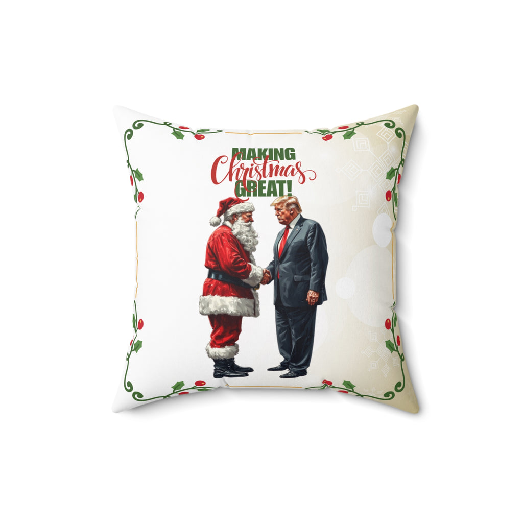Making Christmas Great Decorative Pillow, Home Decor
