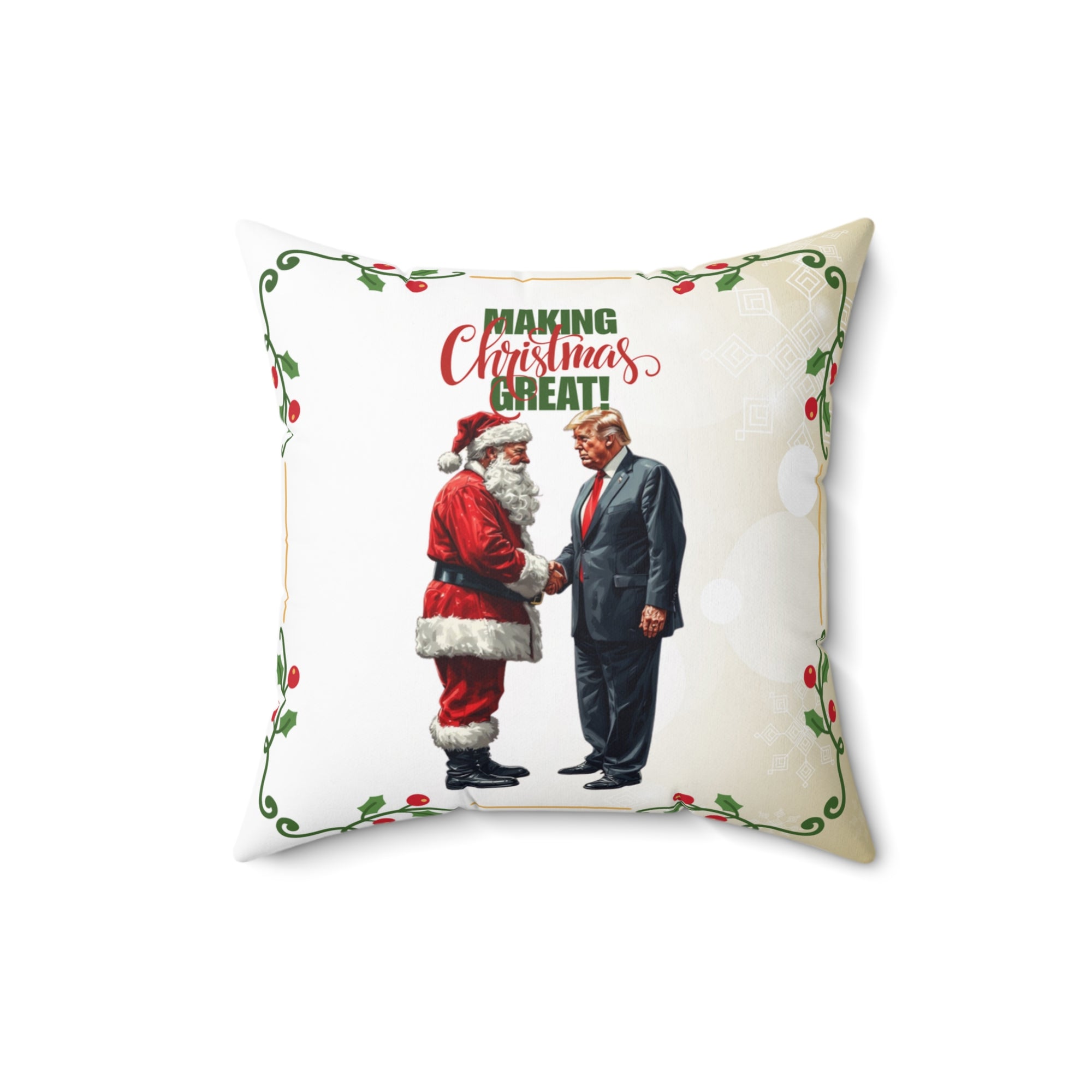 Making Christmas Great Decorative Pillow, Home Decor