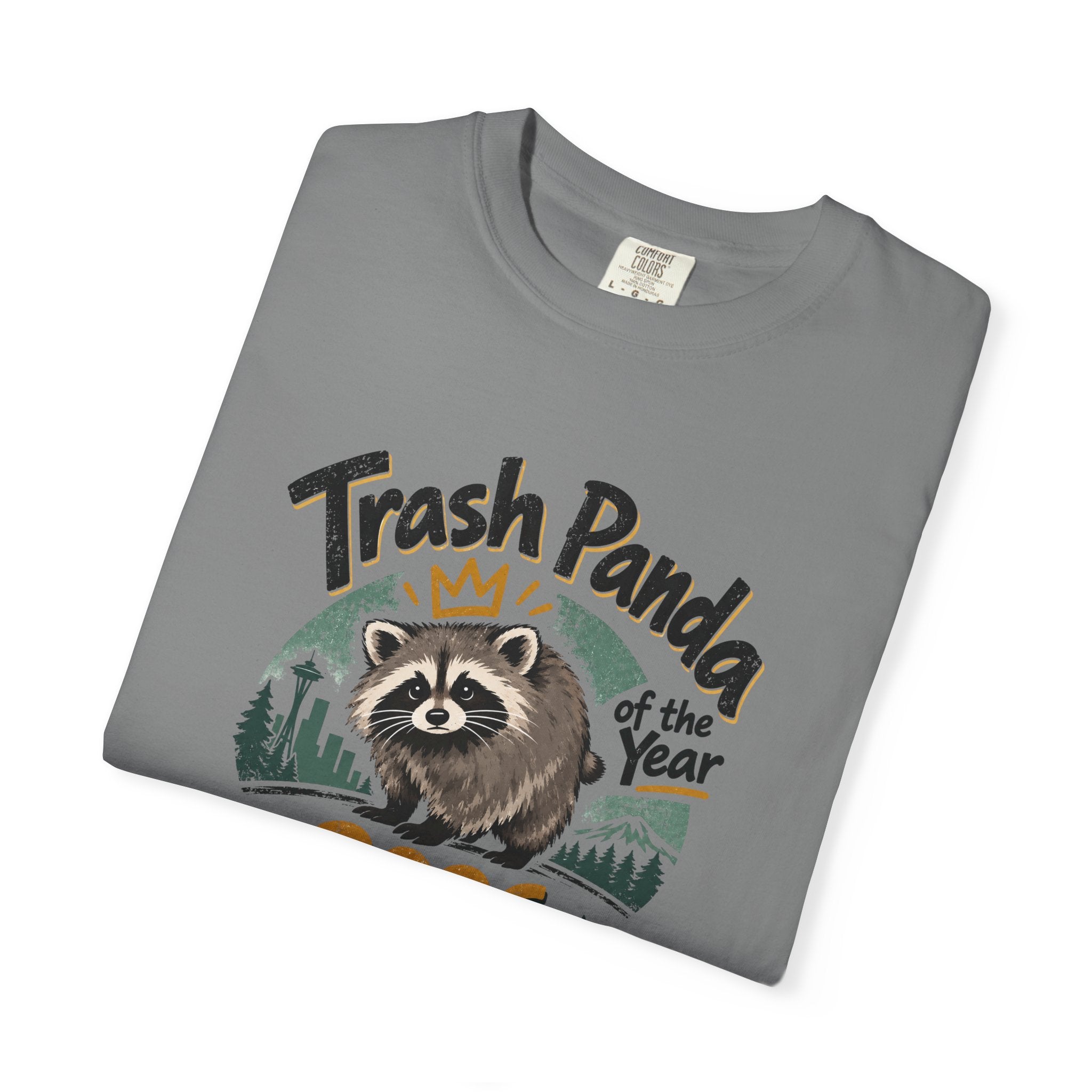 Trash Panda of the Year 2026 Garment-Dyed T-Shirt | Jimothy-Inspired Raccoon Tee