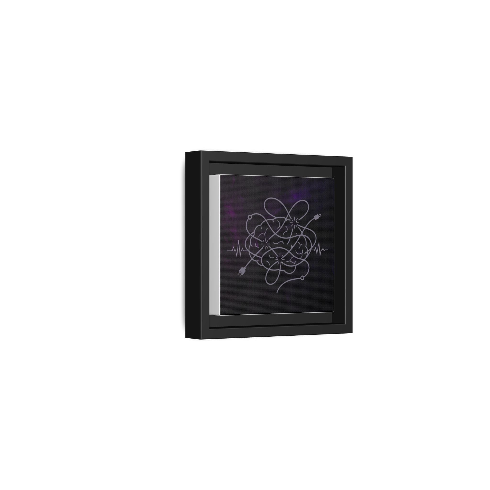 Tangled Brain Epilepsy Awareness Framed Canvas Print