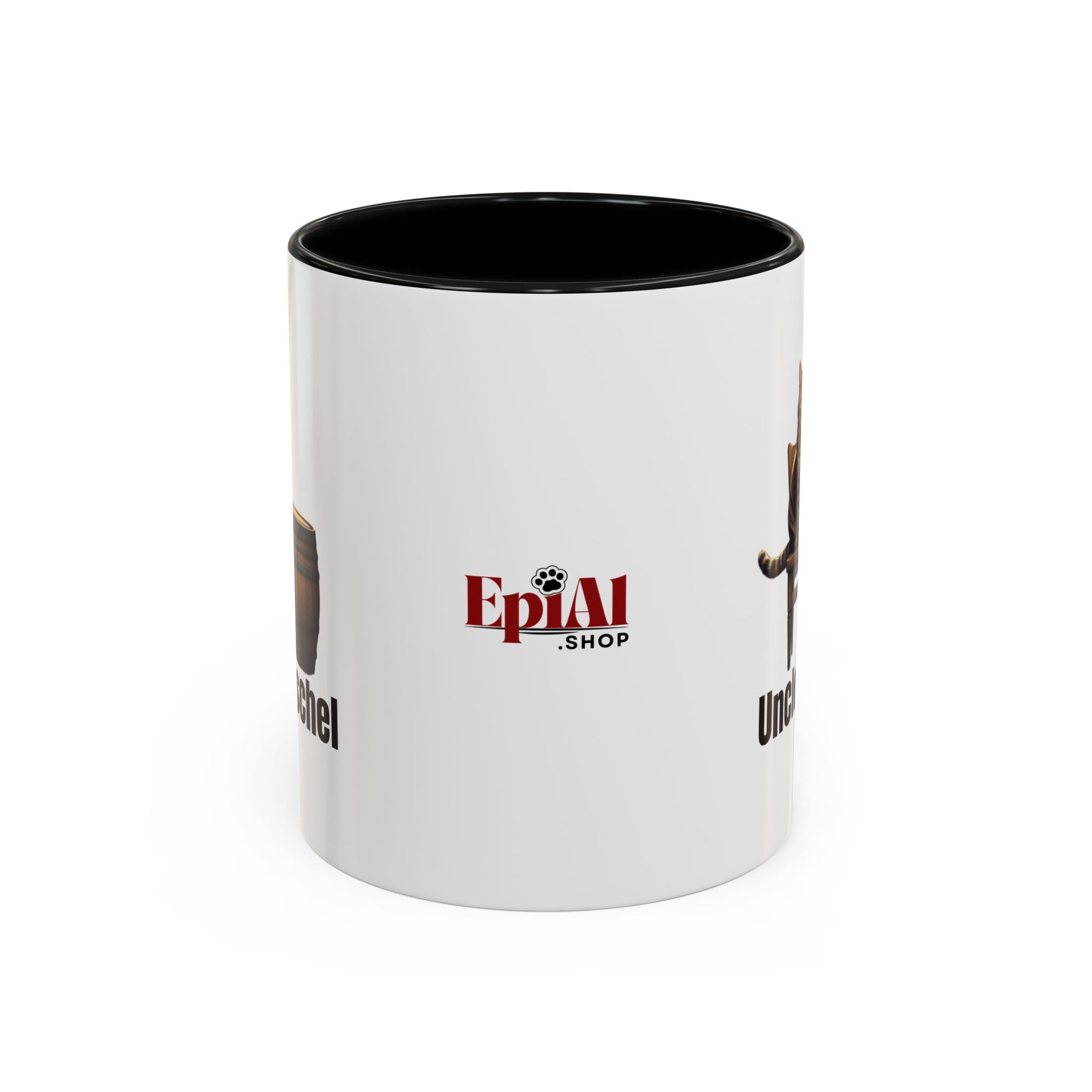 Humorous Uncle Purrschel Cat Accent Coffee Mug