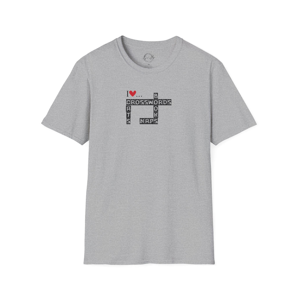 Crosswords and Cats Unisex Softstyle T-Shirt