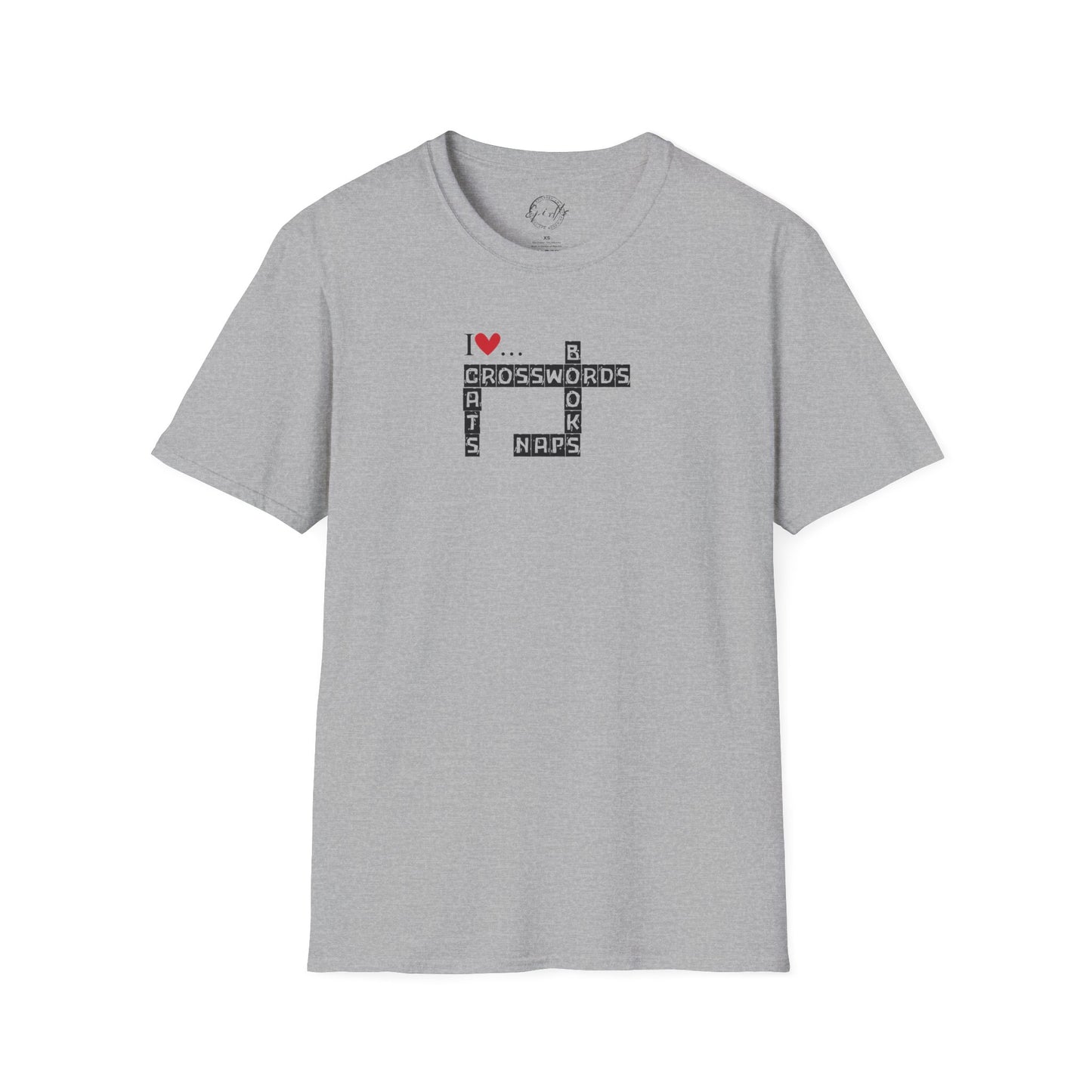 Crosswords and Cats Unisex Softstyle T-Shirt