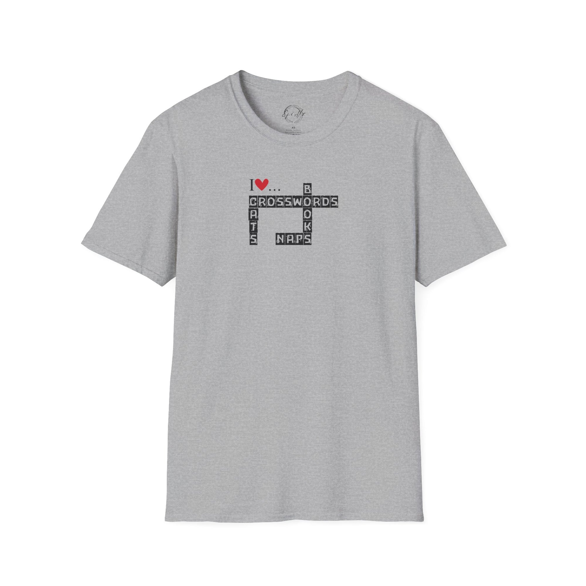 Crosswords and Cats Unisex Softstyle T-Shirt
