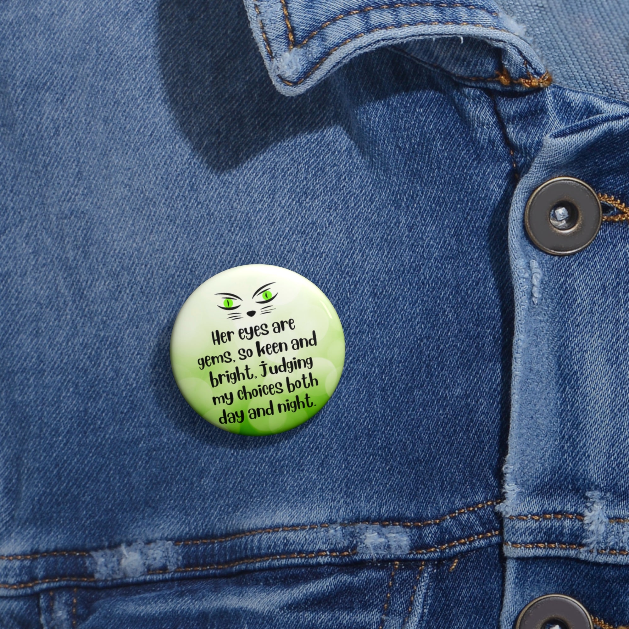 Judging Eyes Pin Buttons