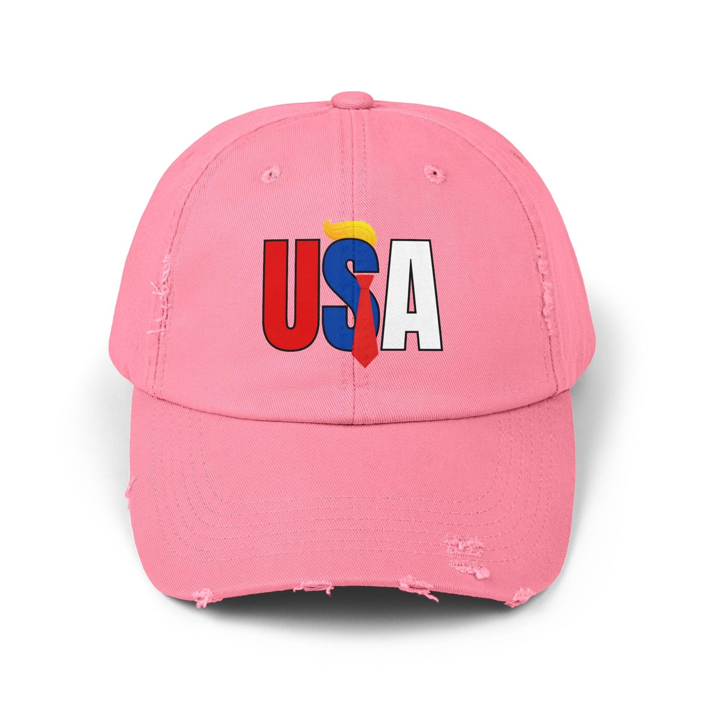 Unisex Trendy Distressed USA Cap Printify