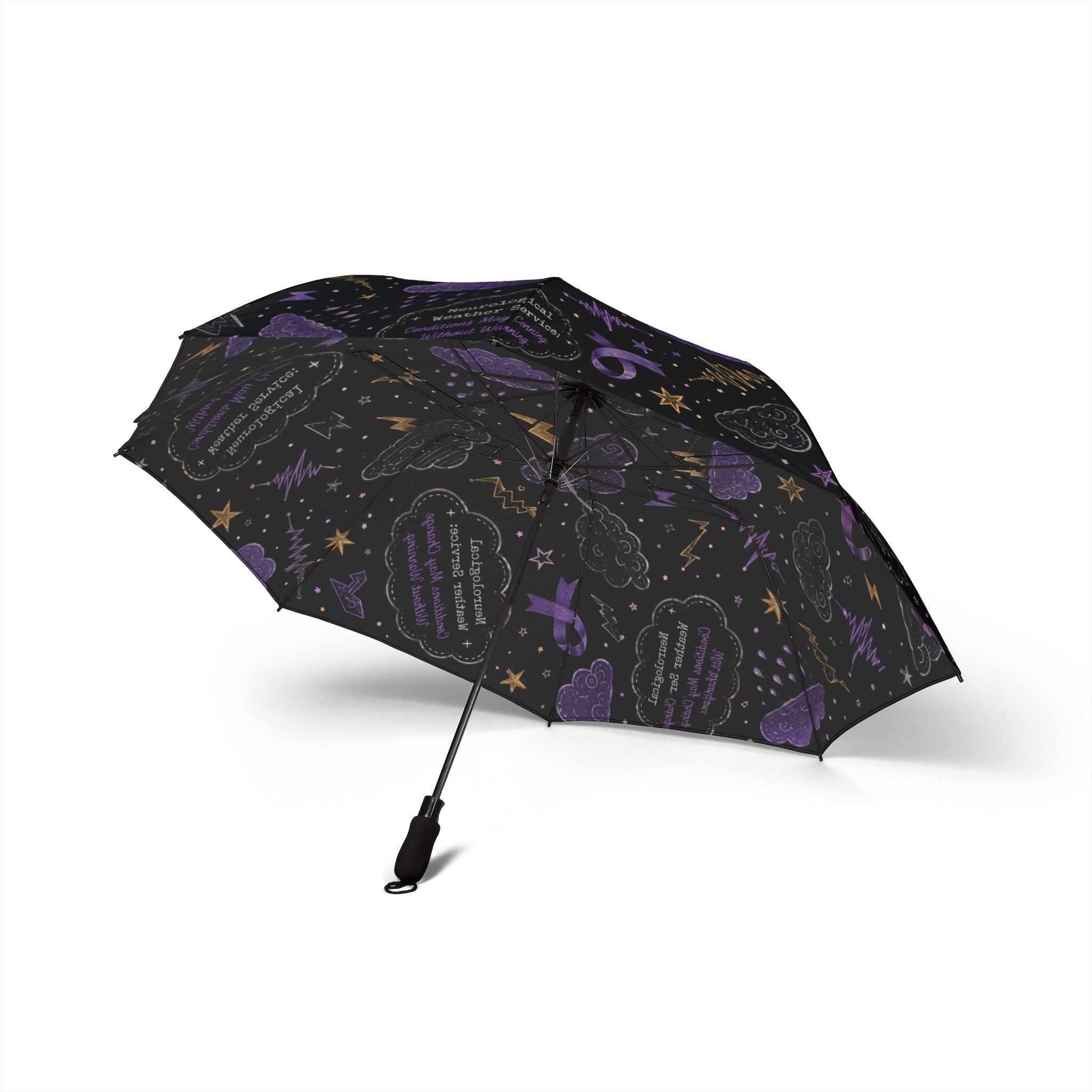 Neurological Weather Service Epilepsy Awareness Umbrella (Semi‑Automatic)