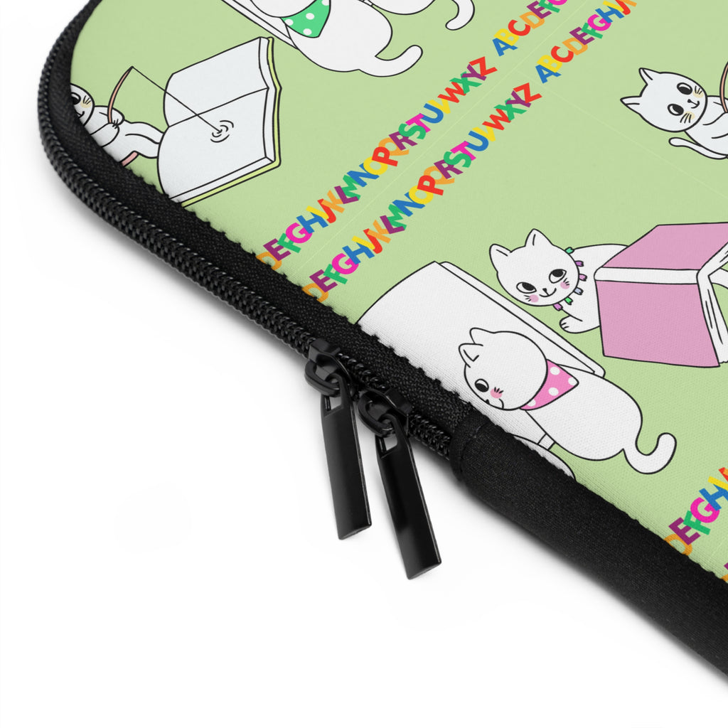Whimsical Cat Laptop Sleeve