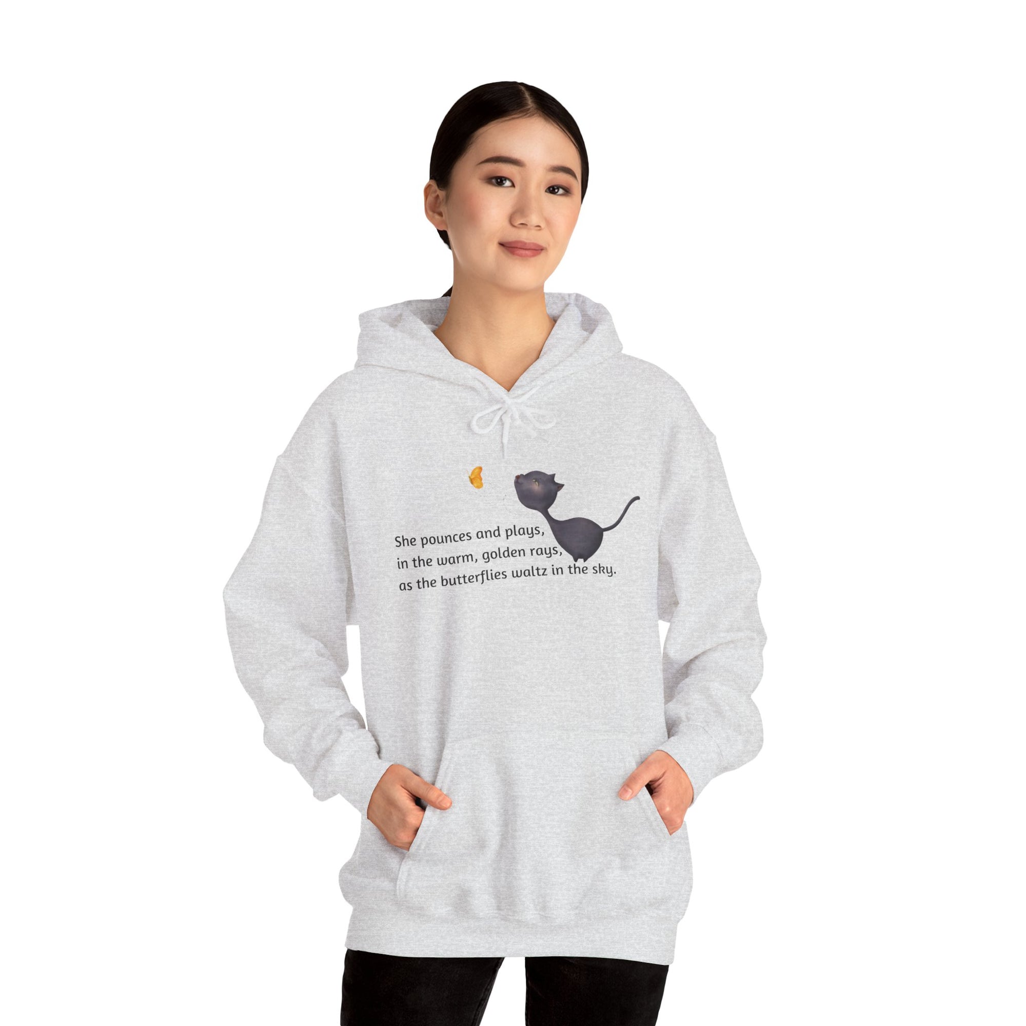 She Pounces & Plays Unisex Heavy Blend™ Hooded Sweatshirt