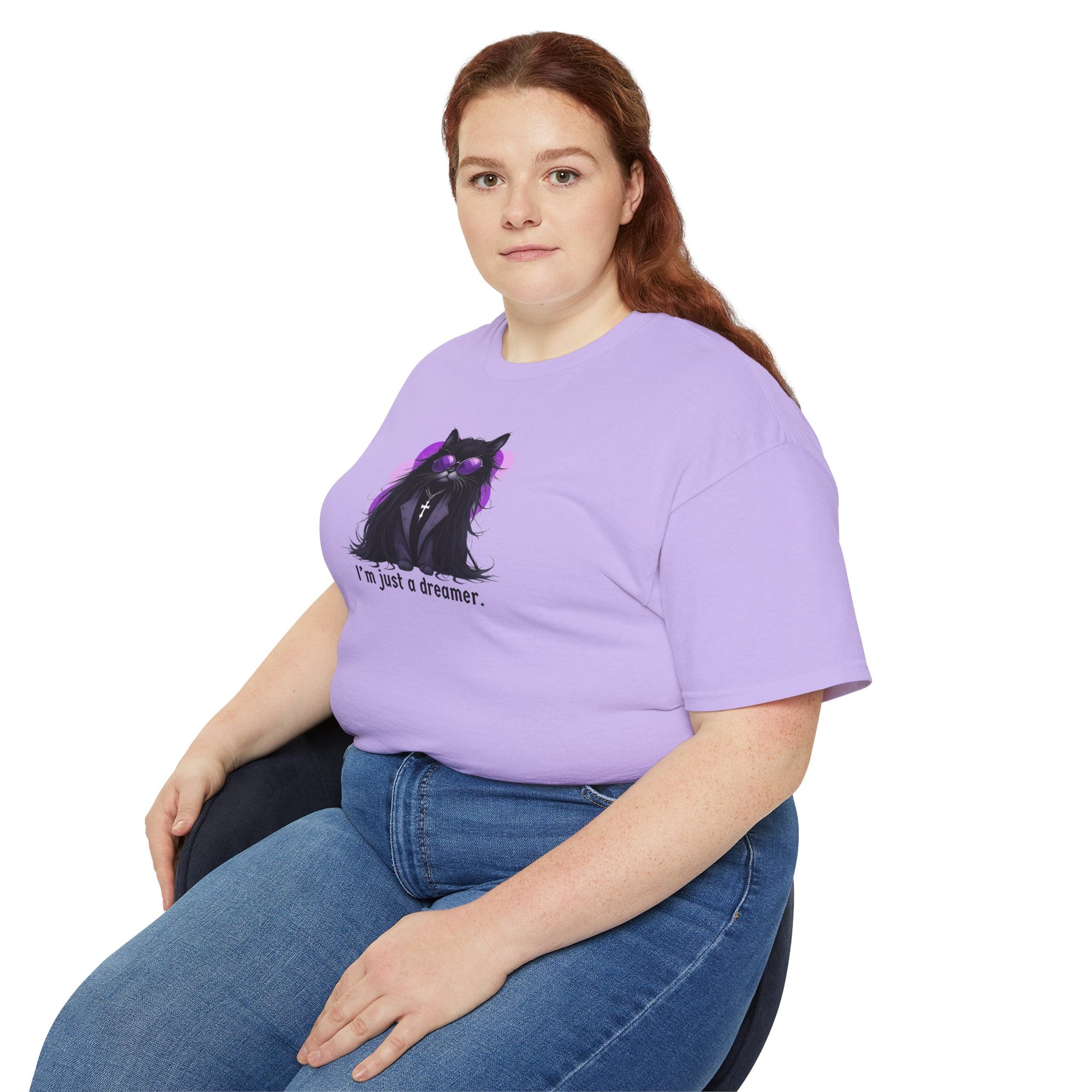 Just a Dreamer Ozzy Cat Graphic Tee