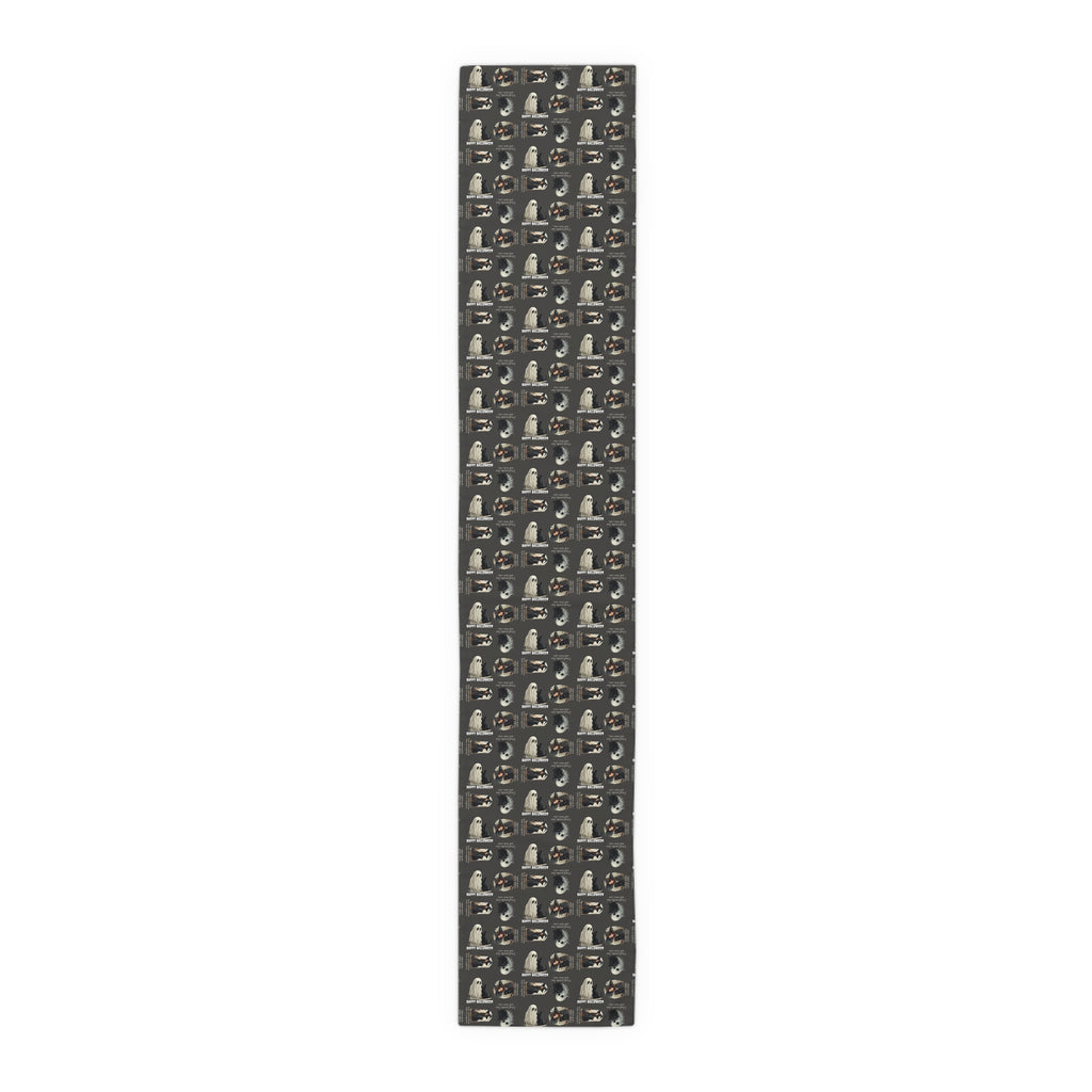 Cat-Themed Halloween Table Runner